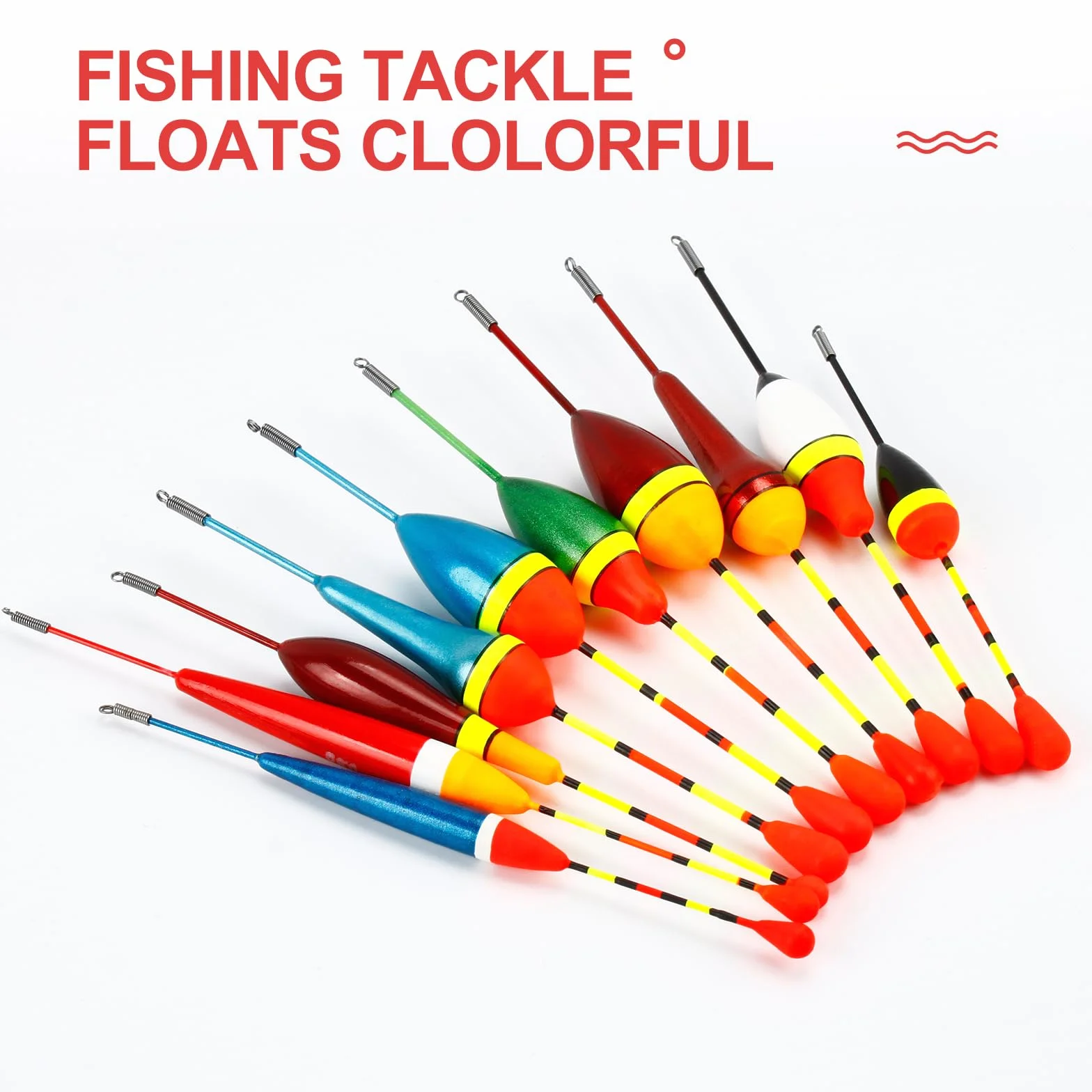 VIPMOON Flotador de Pesca Trucha 0.6-4.5g 10 Unidades