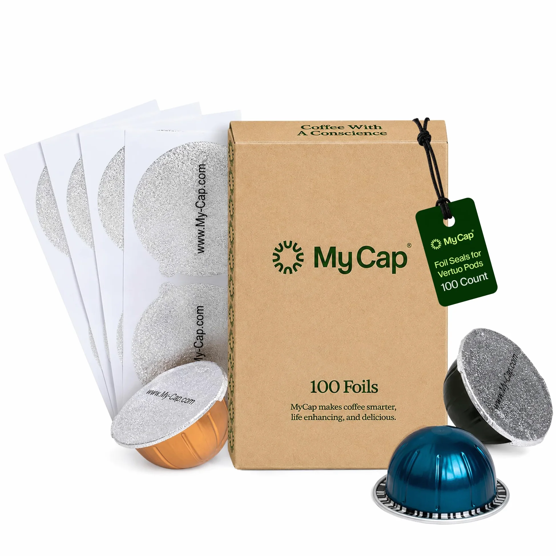 My-Cap Láminas para reutilizar cápsulas para cerveceros Vertuo Line