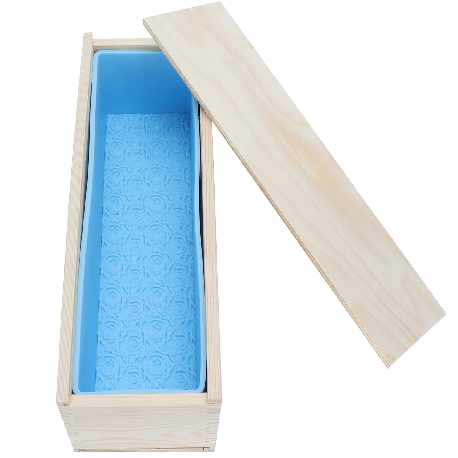 Molde de Silicona para con Estampado de Rosas, 1200 Ml | Molde para hornear versátil y resistente al calor, silicona ecológica, fácil de desmoldar