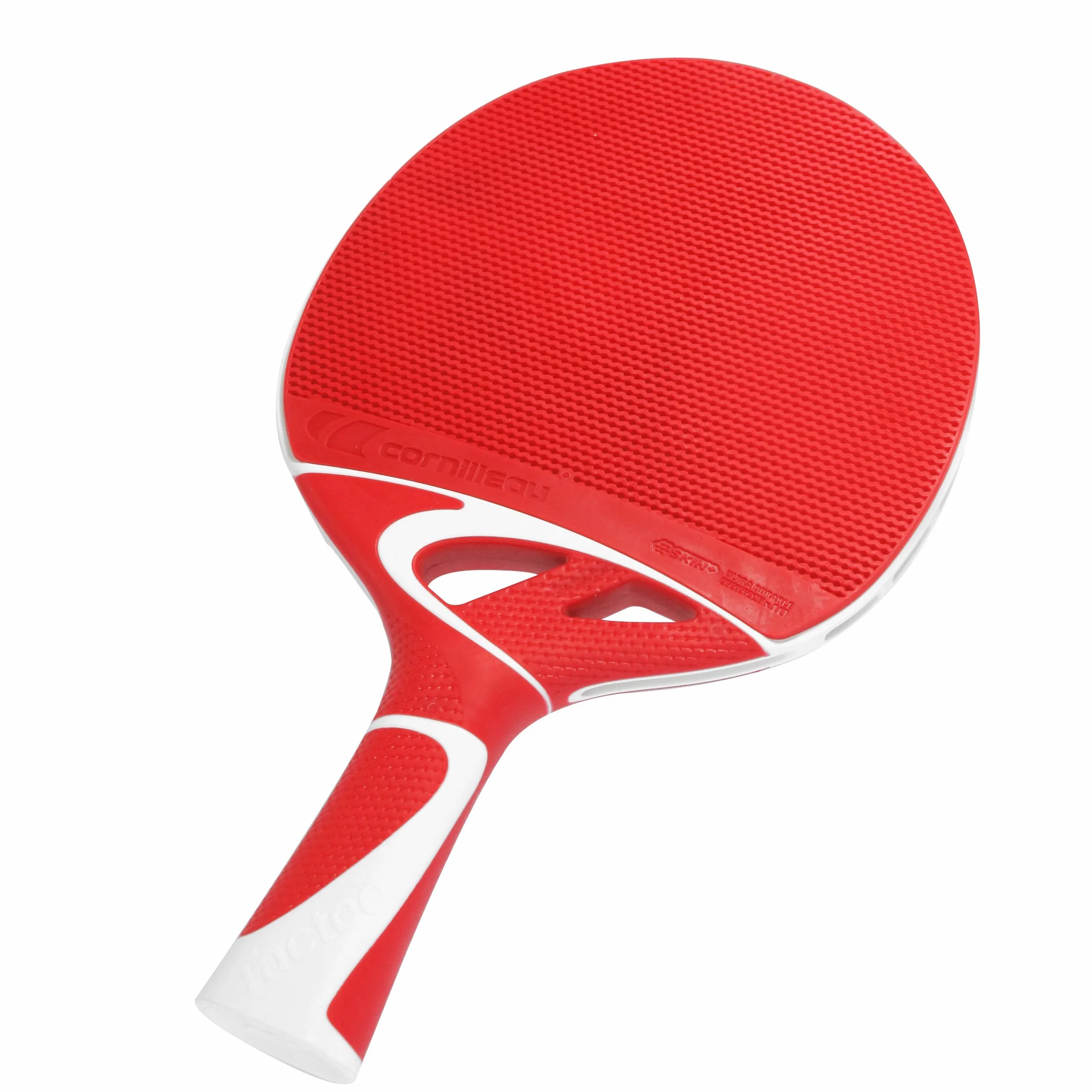 Cornilleau Tacteo Duo Set de 2 Raquetas y 3 Pelotas, Unisex Adulto, Verde/Rojo