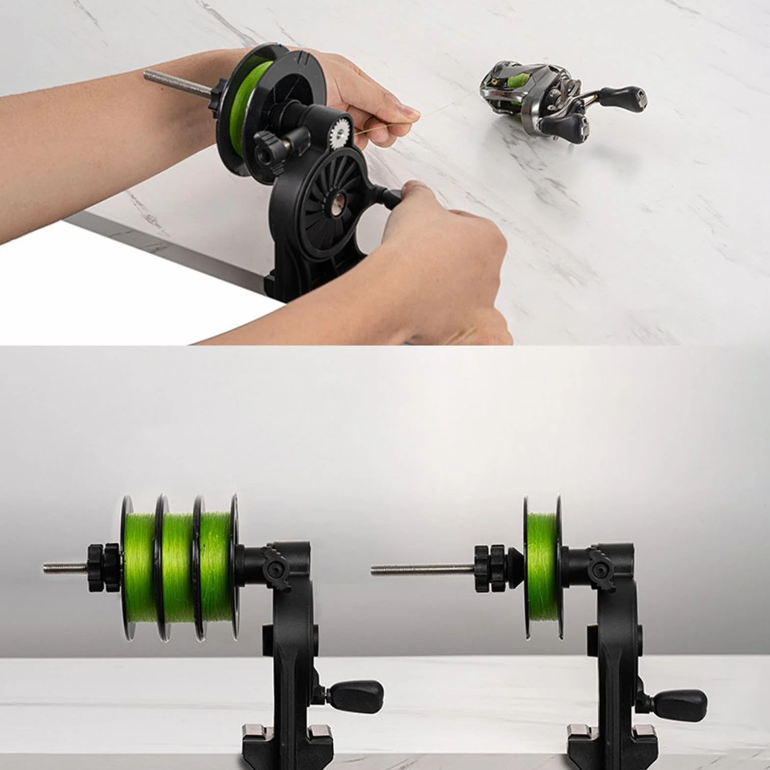 Wire Counter Reel Spooler, Fishing Reel Counter, Fishing Spooler, Fishing Lines Holder, Recreational Reel Spooler For Recreational Fishing Accessories Equipment, 25/10/10 Cm