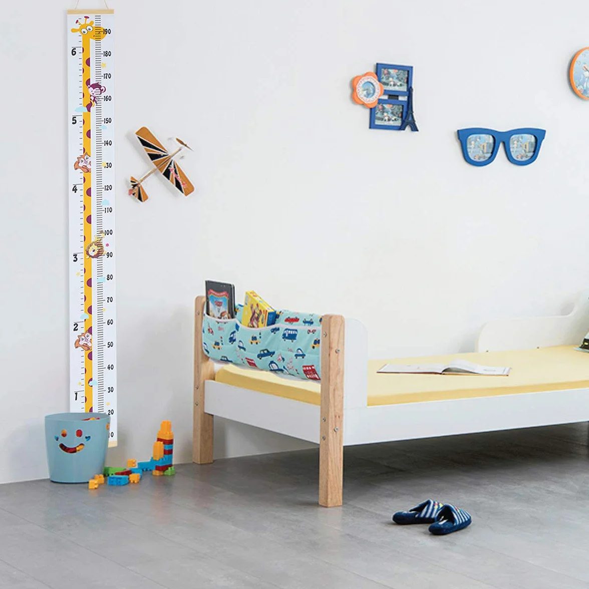 Bebé Gráfico de Crecimiento Altura Pared Regla Medidora Madera Animal Jirafa Tabla Crecimiento Infantil Extraíble Decorar Dormitorio