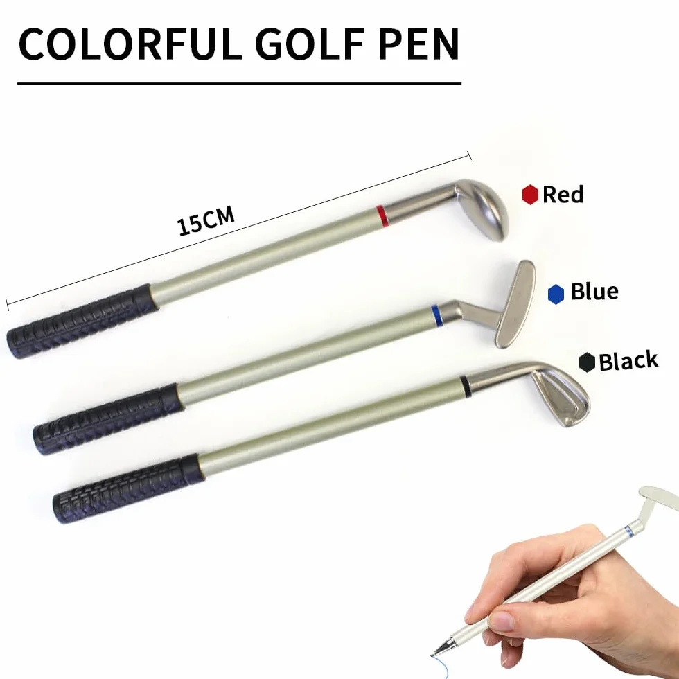 Kofull Sets de Regalo de Golf Juego de Escritorio de Mini Golf, Soporte para bolígrafos de Palo de Golf con Color Verde, Regalo de Escritorio de Oficina