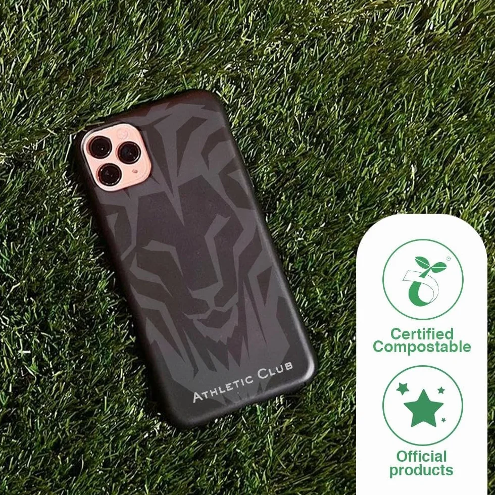 Apple iPhone 13 Funda Móvil Athletic Club Lion Negro Ergonómica Protección Ligera