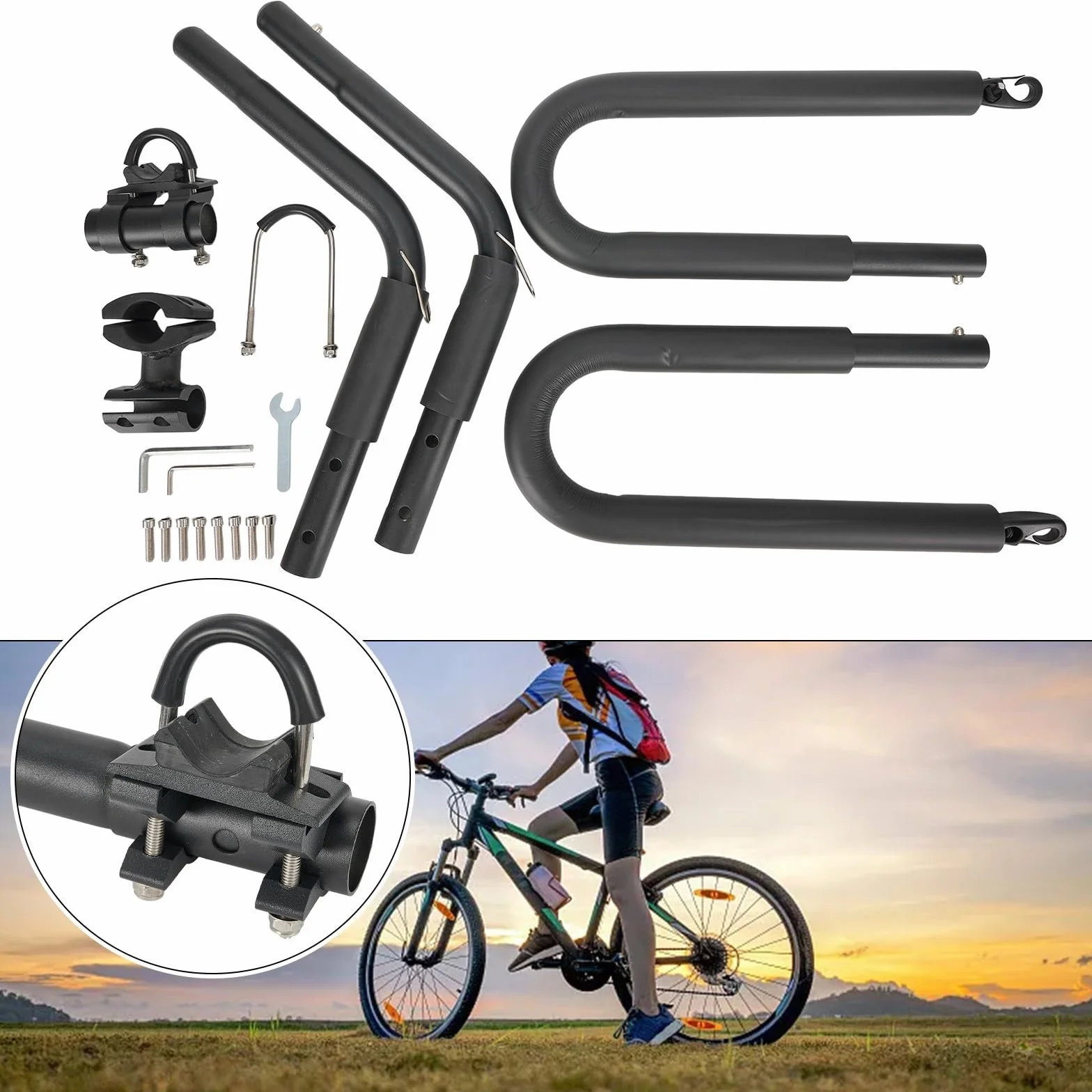 Soporte portátil para tablas de surf de aleación de aluminio 40 kg para longboard bicicleta