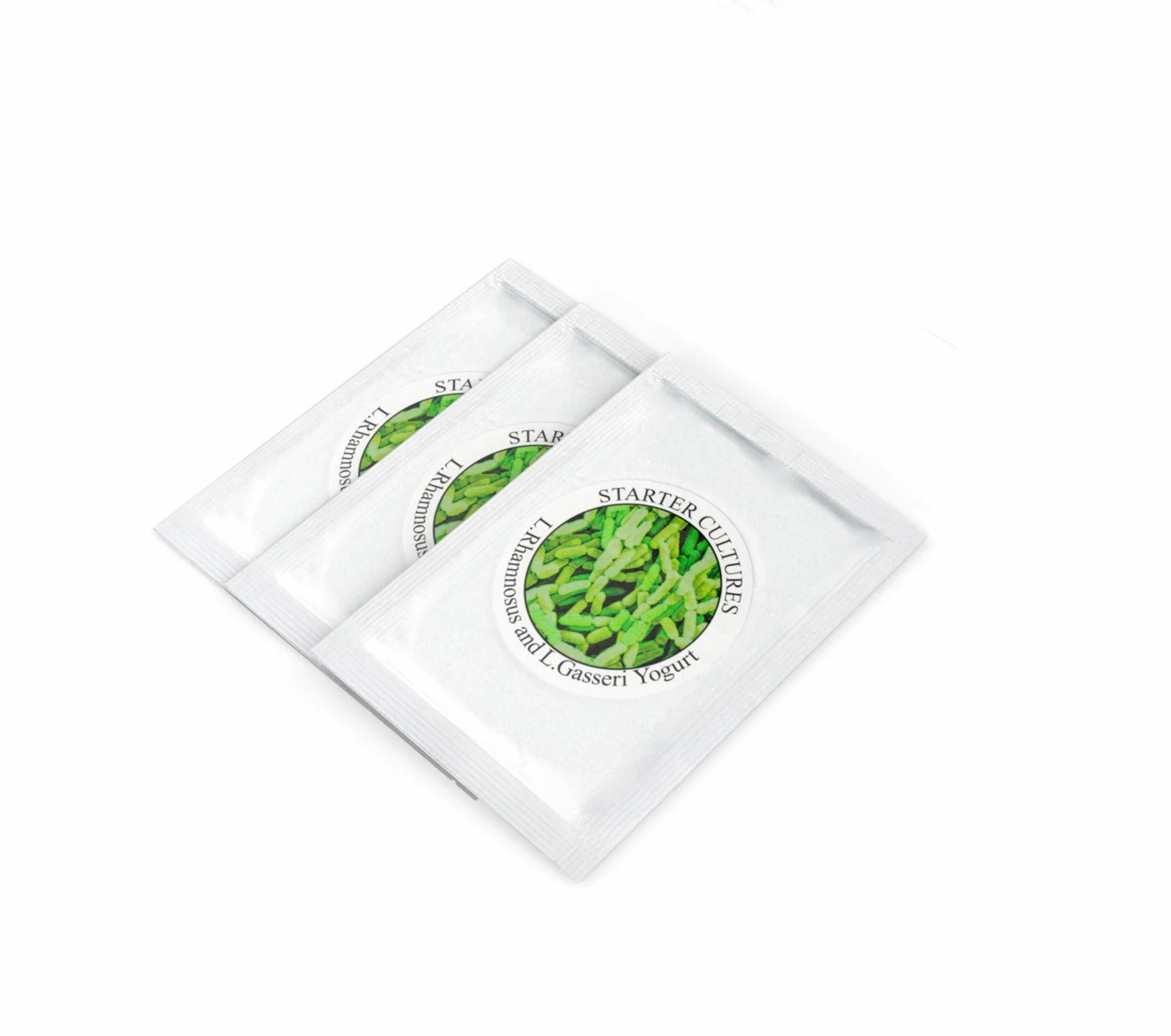 Cultivos de yogur – 3 Bolsitas de cultivo liofilizado para preparar Rhamnosus y Gasseri-yogur (Paquete de 3 bolsitas)