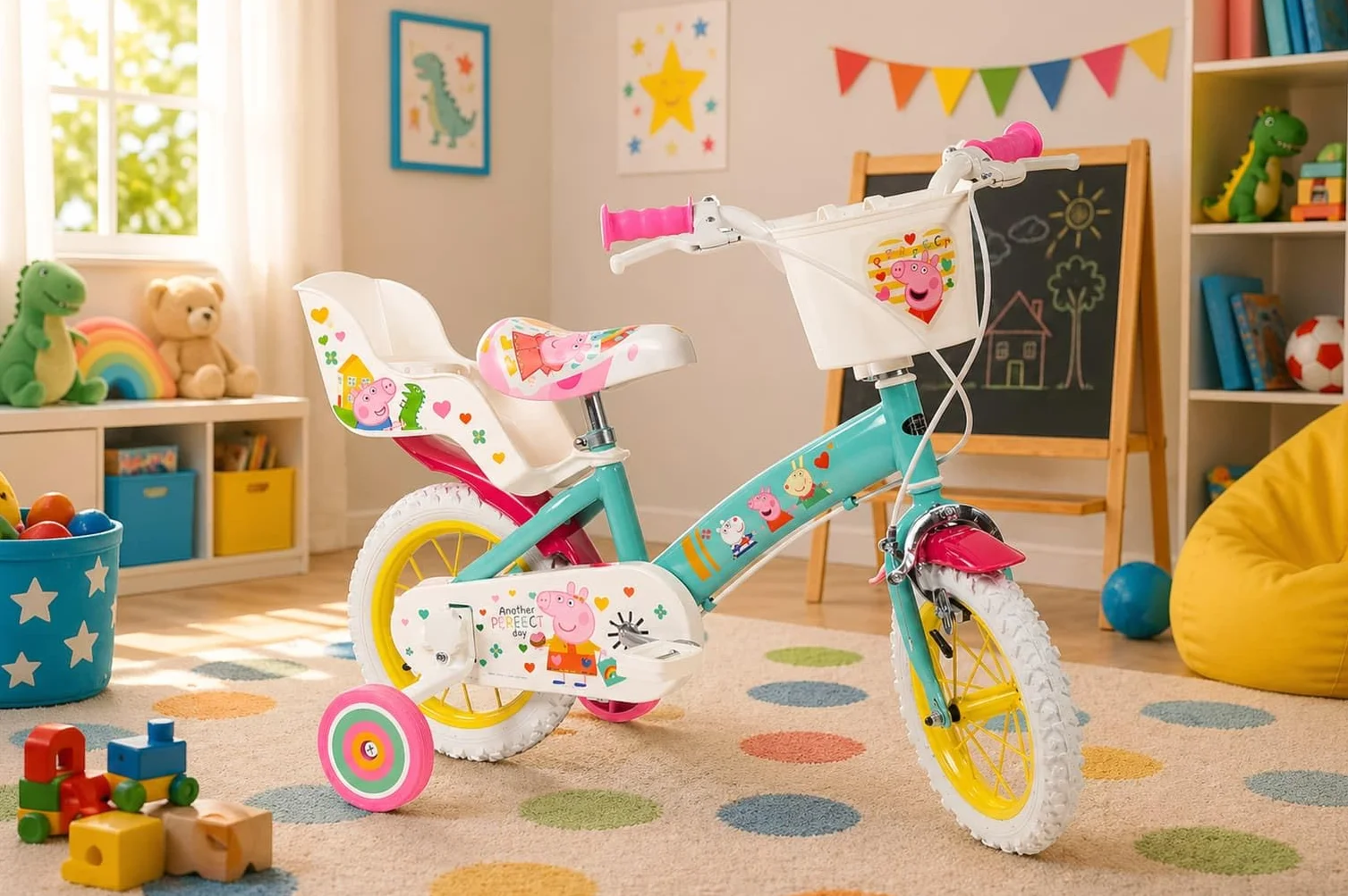 Bicicleta 12" Peppa Pig 3-5 años