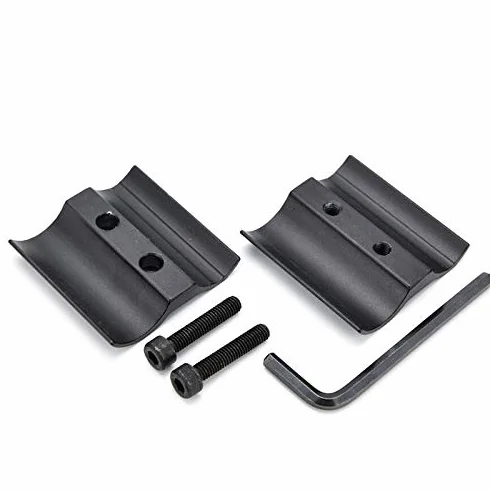 Pistola de Caza Anillo Táctico Barril Alcance Telescopio Mirilla Soporte Montaje Linterna Antorcha Laser Sight Black