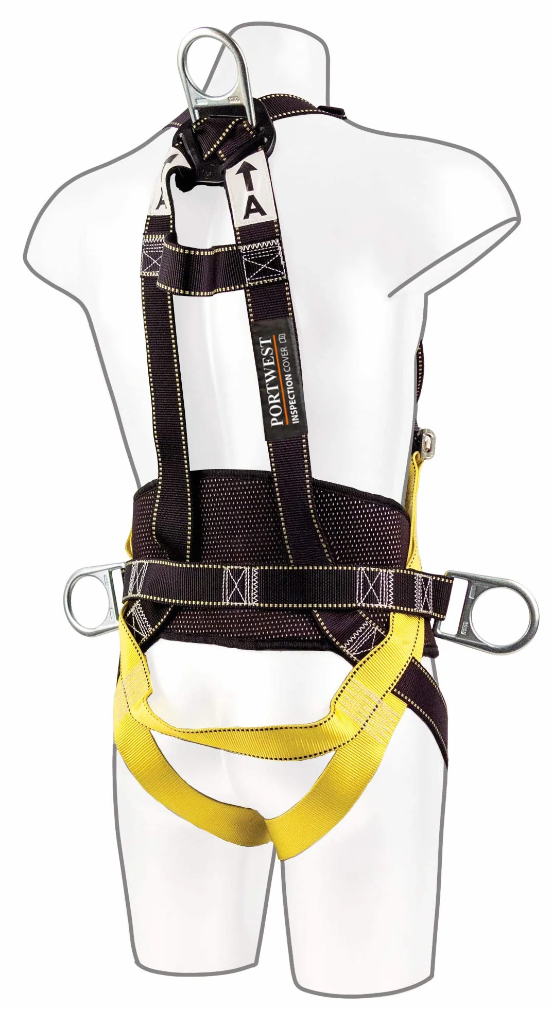 Portwest Confort Plus Arnés 2 Puntos Negro FP15BKR
