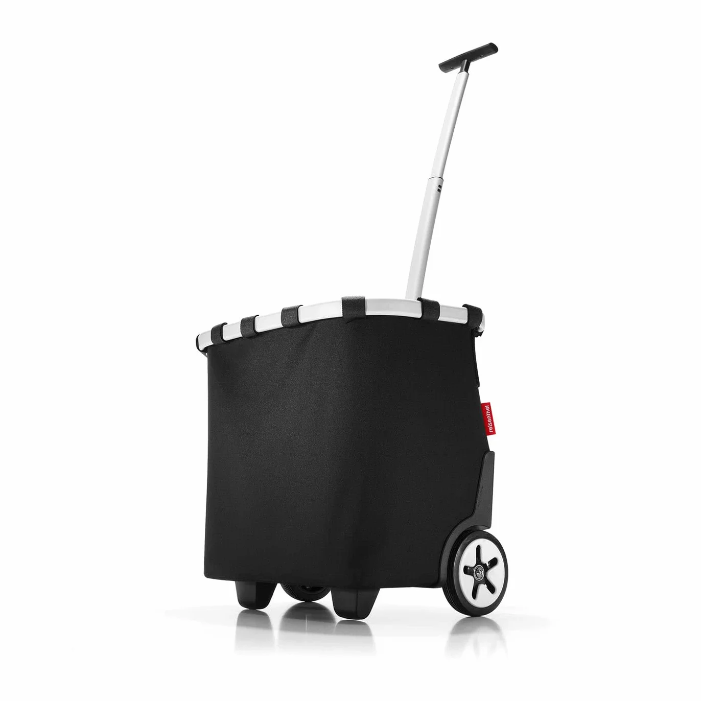 reisenthel carrycruiser - Carro de la Compra de Dos Ruedas portátil con Correa Ajustable para Hombro, Estructura Estable de Aluminio, Material Resistente al Agua, en Negro