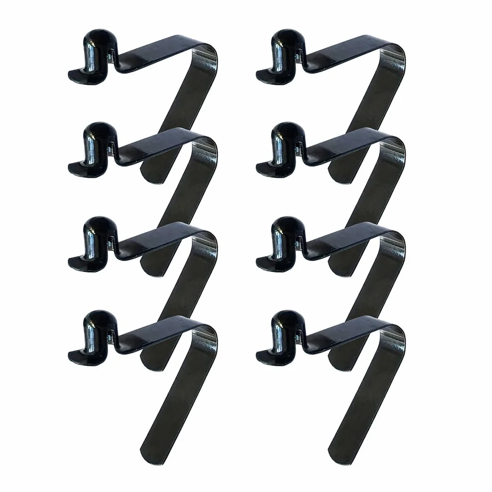 Clips de un solo botón 6 mm para kayak carpa toldo camping negro
