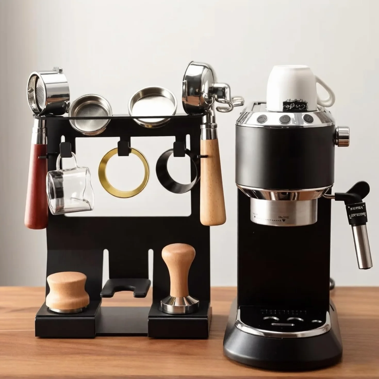 Organizador Profesional para Accesorios de Café, Sistema de Almacenamiento Compacto para Baristas​, para 58mm Tamper