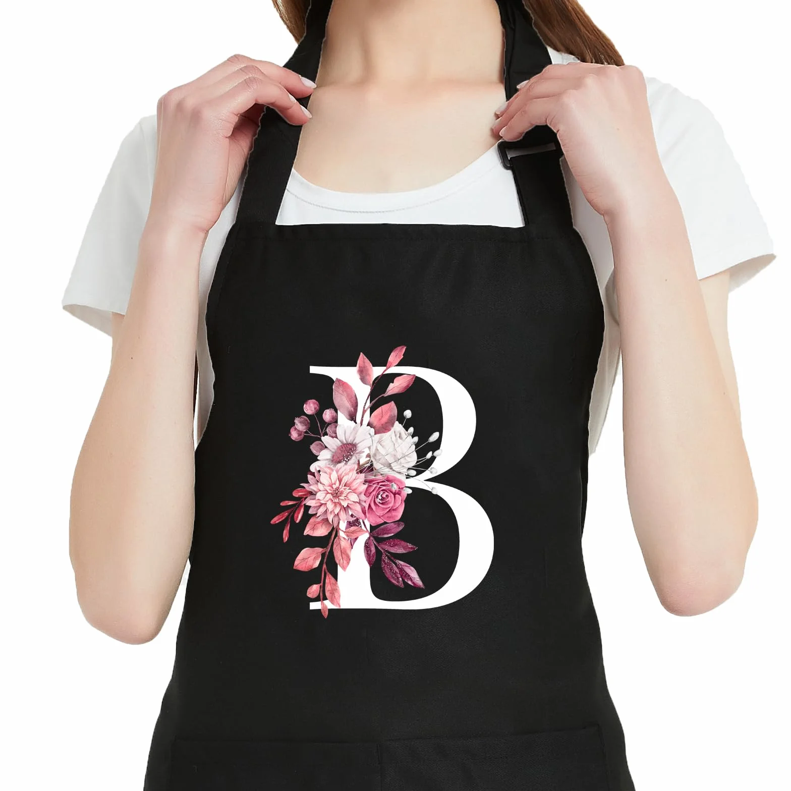 Delantales personalizados para mujer con bolsillos, bonitos delantales para mujer, cocinero, cocina, regalos para cumpleaños de mamá