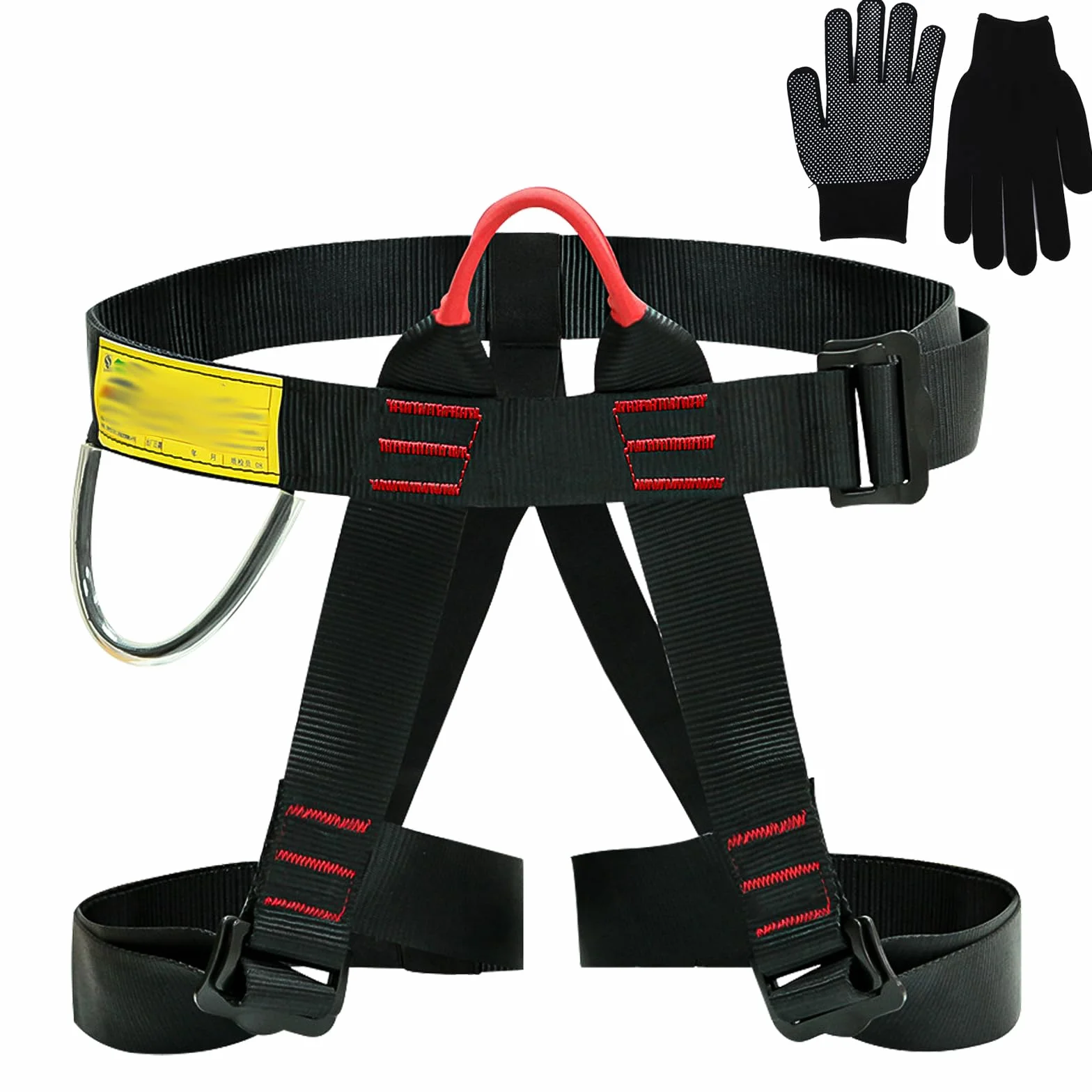 Arnés De Escalada Con Guantes, Cinturones De Seguridad, Equipo Para Montañismo, Escalada En Roca y Rescate