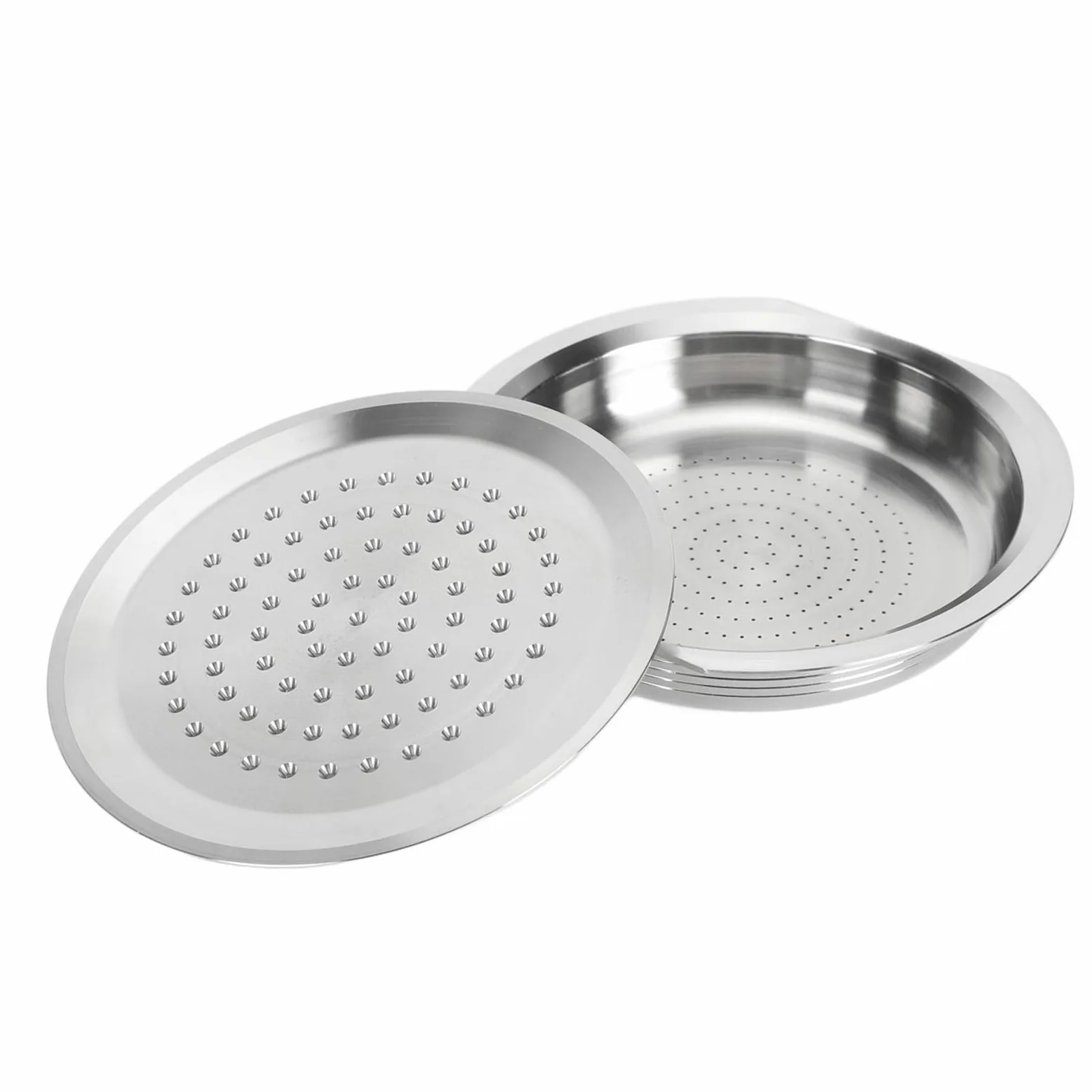 Syrisora Cápsula de café reutilizable, filtro de cápsulas de café recargable de acero inoxidable 304 con cepillo y cuchara para cafeteras