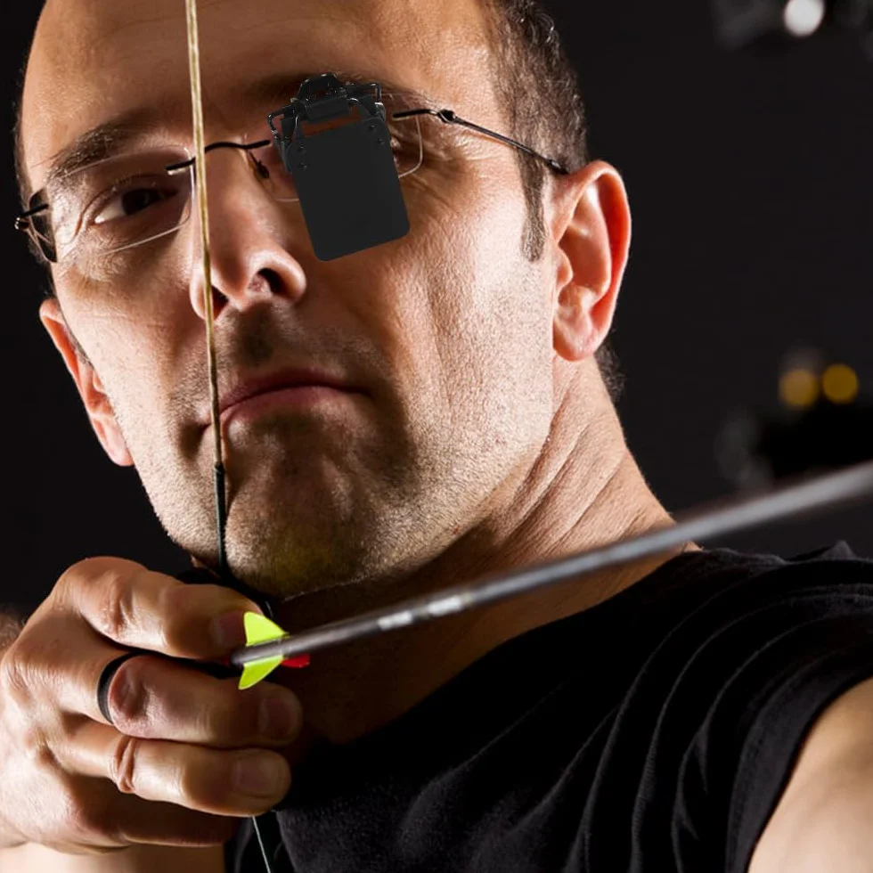 DONGKER Clip oclusor para gafas de tiro, 2 piezas de ángulo ajustable de 180° para gafas de tiro para entrenamiento deportivo