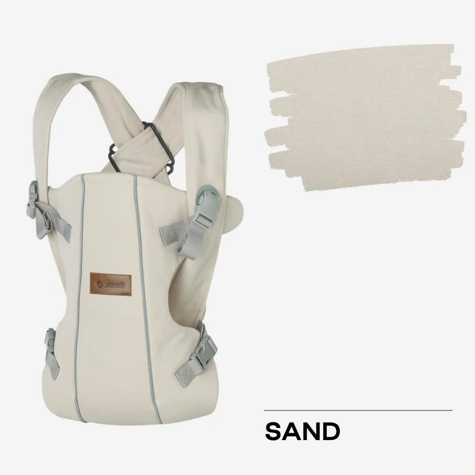 Jané Dual Mochila Portabebé Ergonómica, 3,5-15 kg, 3 Posiciones, Transpirable, Beige