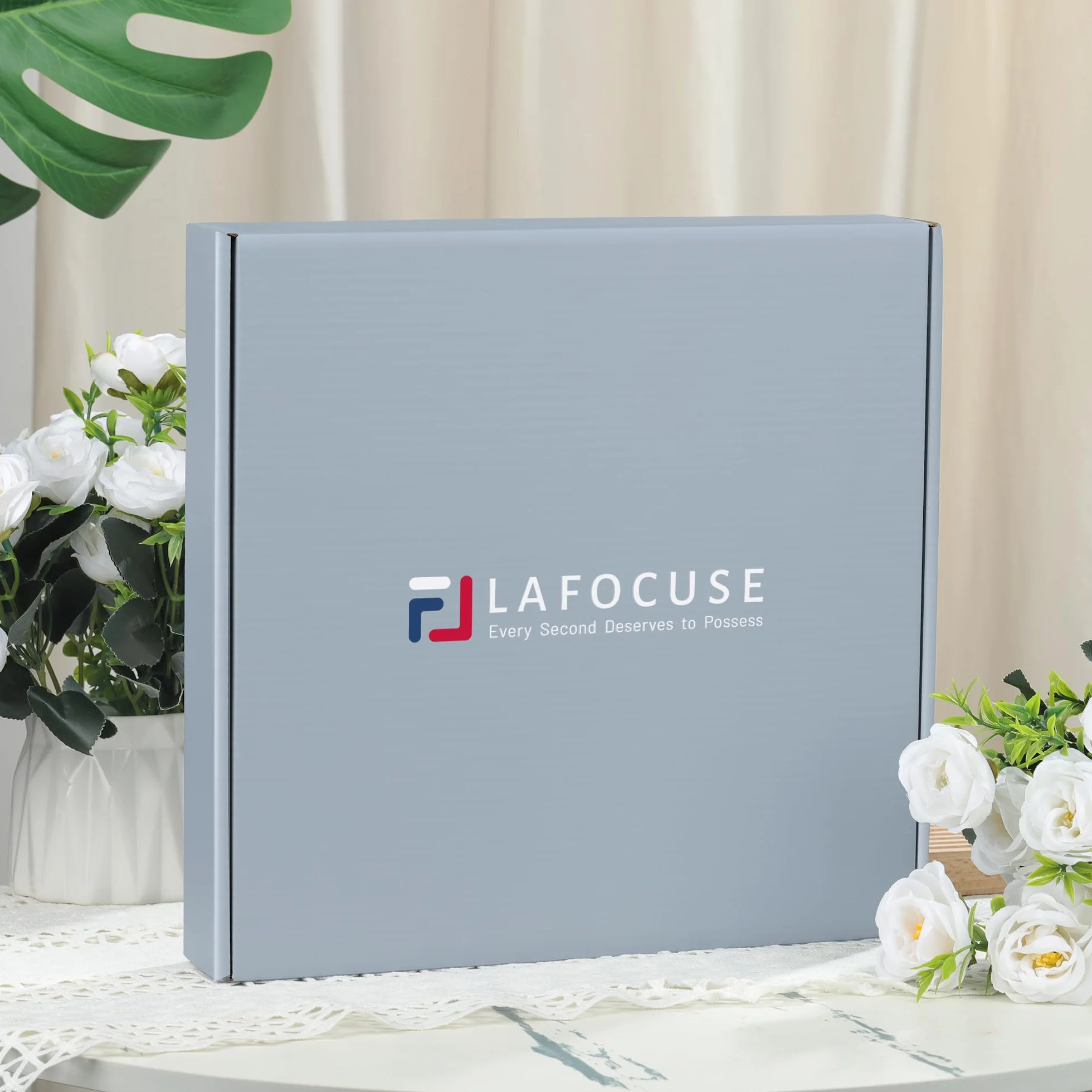 Lafocuse 30cm Reloj de Pared Calendario con Fecha y Termometro Digital LCD, Silencioso Moderno Plateado Reloj Cocina Pared, Fácil de Leer sin Tictac para Salon Dormitorio Oficina