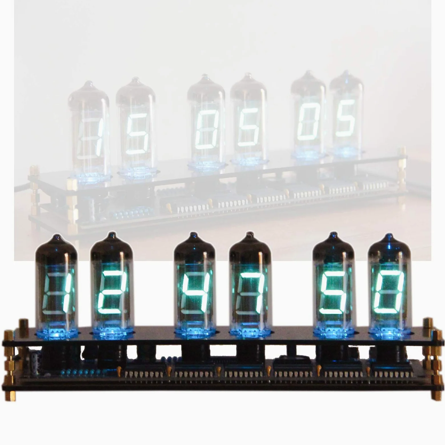 Regalos Personalizados, Reloj de Voz LED, Reloj de Tubo Nixie, Reloj Despertador Bluetooth, Reloj de Tubo Nixie, Temporizador de Encendido y Apagado de Tubo Fluorescente,