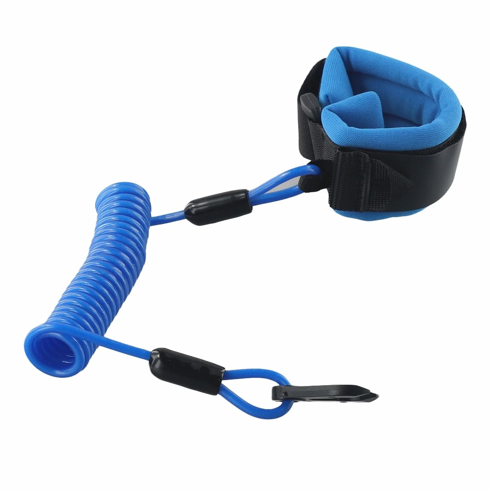 Besttoolifes Cordón de seguridad con interruptor de parada para motor fuera de borda, correa muñeca flotante cubierta goma cable poliuretano
