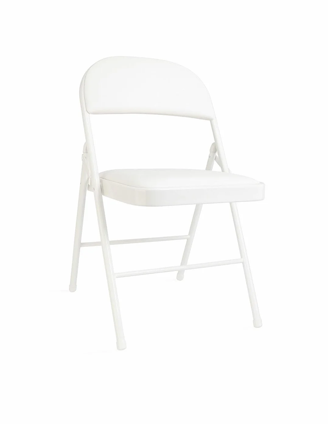 Jardin202 - Silla Metálica Acolchada Plegable 80x46x46 cm | Ideal para Hogar y Eventos | Unidad (Blanco)