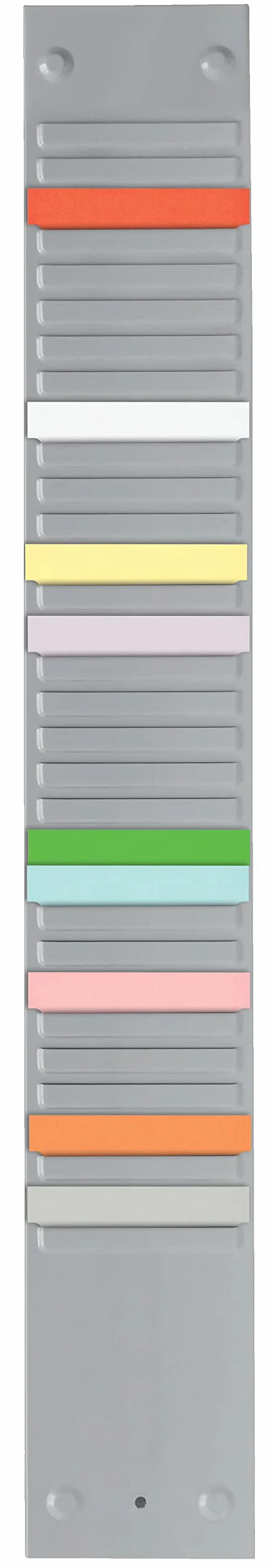 Nobo 1900394 - Panel de metal para organización de tarjetas con 32 ranuras
