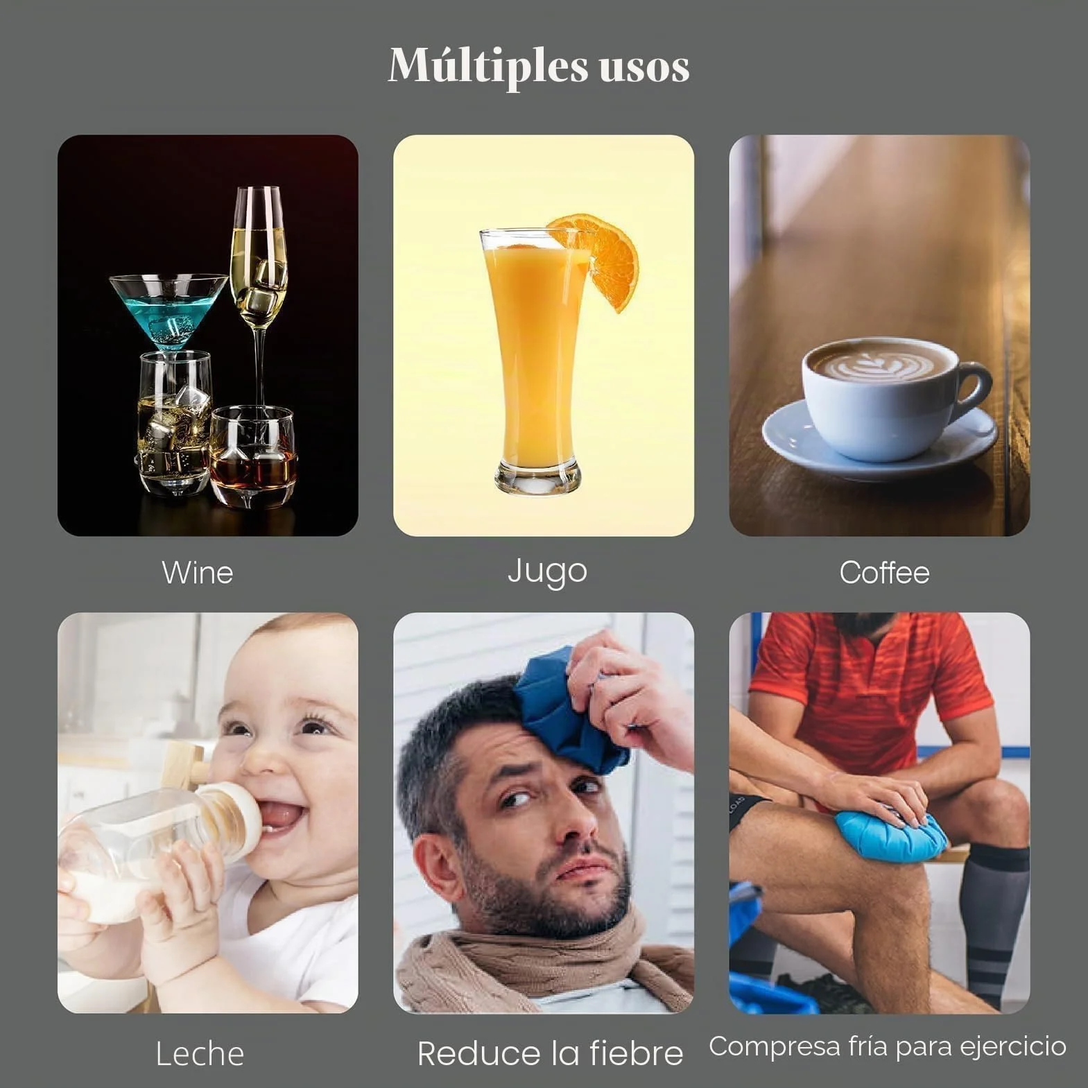 16Piezas Cubitos Hielo Reutilizables - Cubitos de Hielos Acero Inoxidable, Metal Whiskey Ice Cubes Para Regalos de Día Del Padre Para Papás Hombres y Esposos