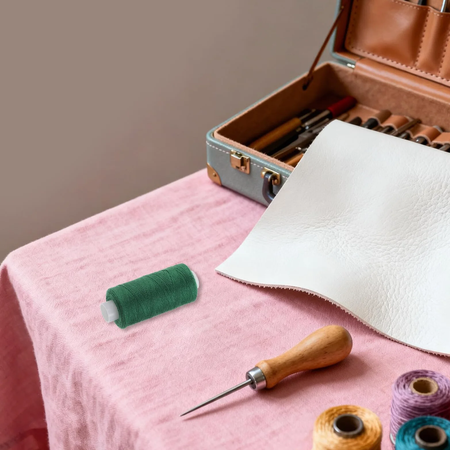 Kit de Hilos para Coser de Poliéster 72 Piezas 36 Colores | 36 Bobinas Prebobinadas de 400 Yardas, para Coser a Mano Máquina, Surtido para Arreglos y Bordado