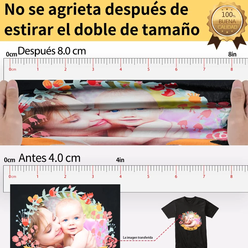 TransOurDream-Papel de Transferencia para tejido oscuro,transfer paper t-shirt printing,vinilo HTV,Mejora 3.0,A4 10 Hojas,Papel Transfer,Perfecto para fiesta.