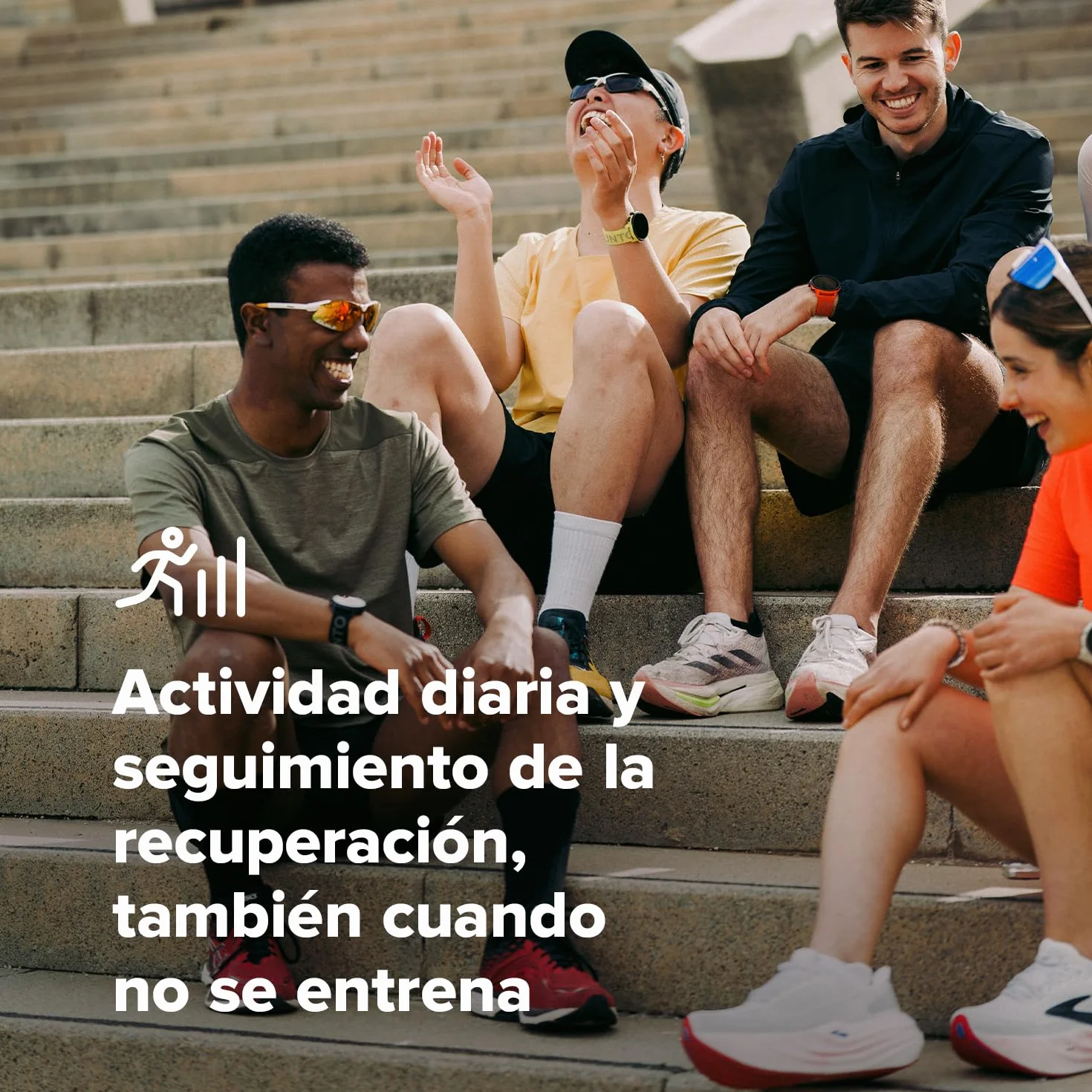 Suunto Run Reloj GPS Running Pantalla Táctil AMOLED 1,32" Multideporte Monitor Actividad GPS Seguimiento Cardíaco Sueño 12 Días Autonomía 4GB Almacenamiento Música