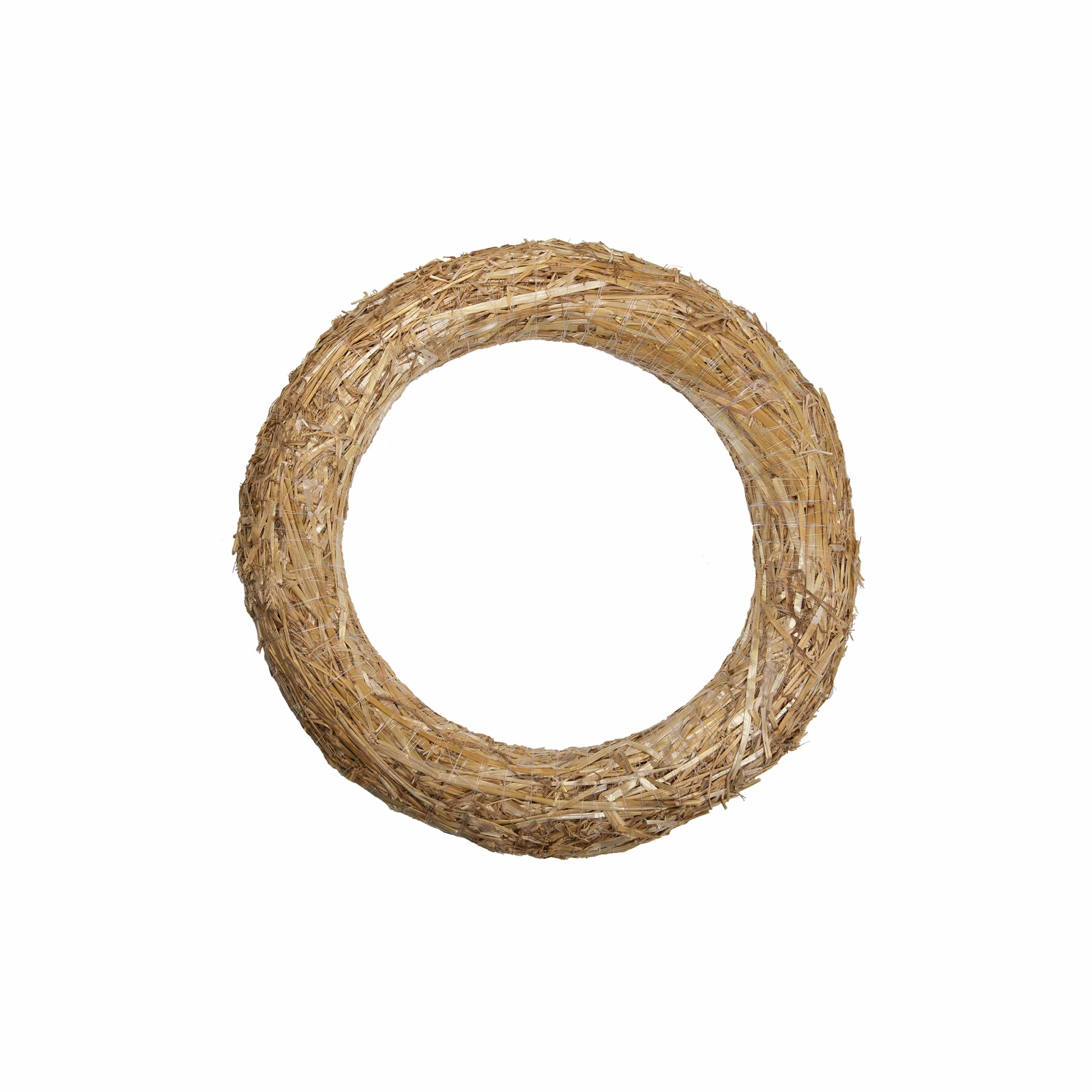 Coronas de Paja, 1 Piezas | Diámetro de 20 cm, Grueso de 3 cm | DekoPrinz | Corona de decoraciónde, decoraciónde Navidad, Corona de Paja para la personalización
