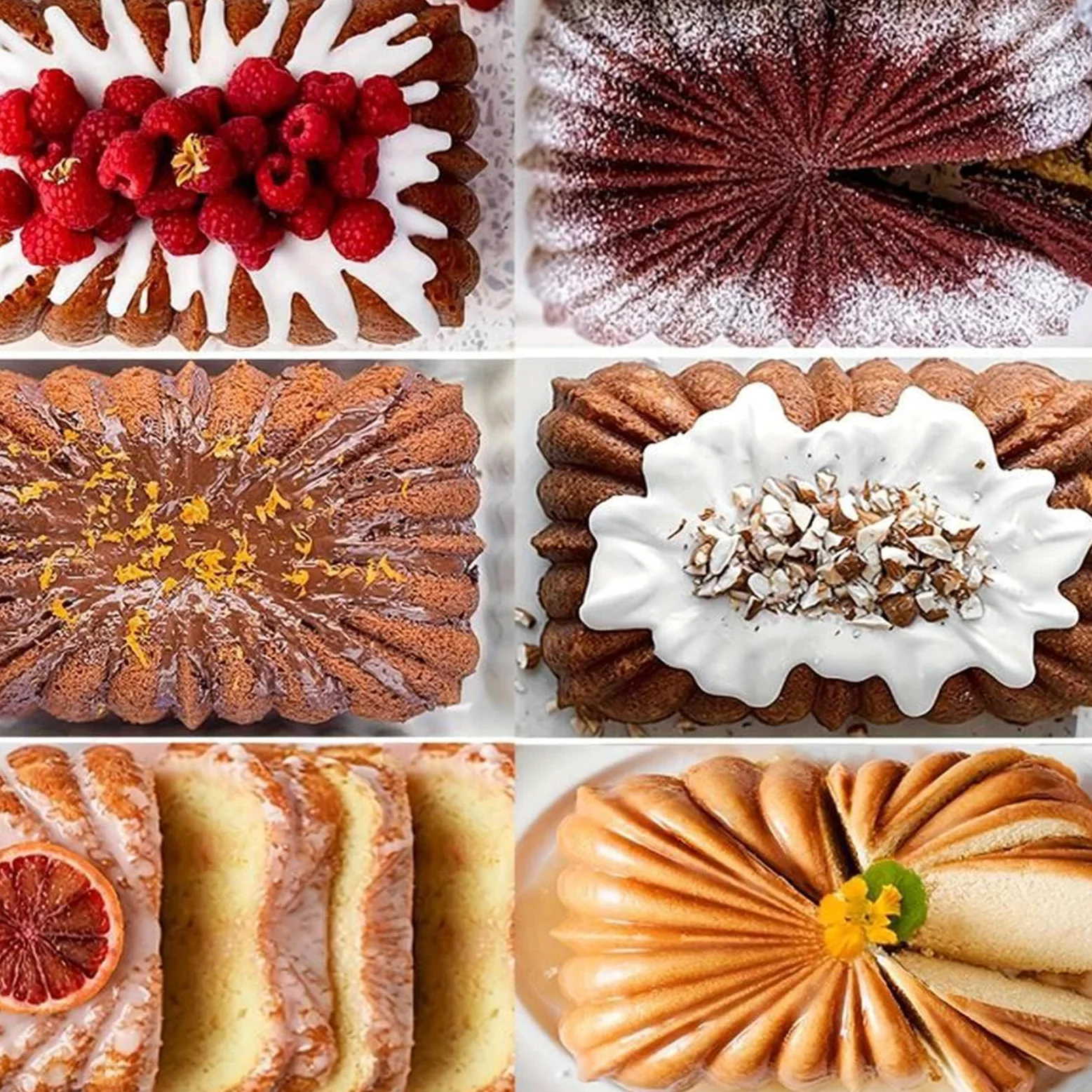 Molde De Silicona Para Pan Forma de cocina casera reutilizable | 4 Moldes De Silicona Para Pan De Plátano Cumpleaños Bodas Reuniones Pasteles Brownies Pastel Carne Tartas Lasaña Quiches