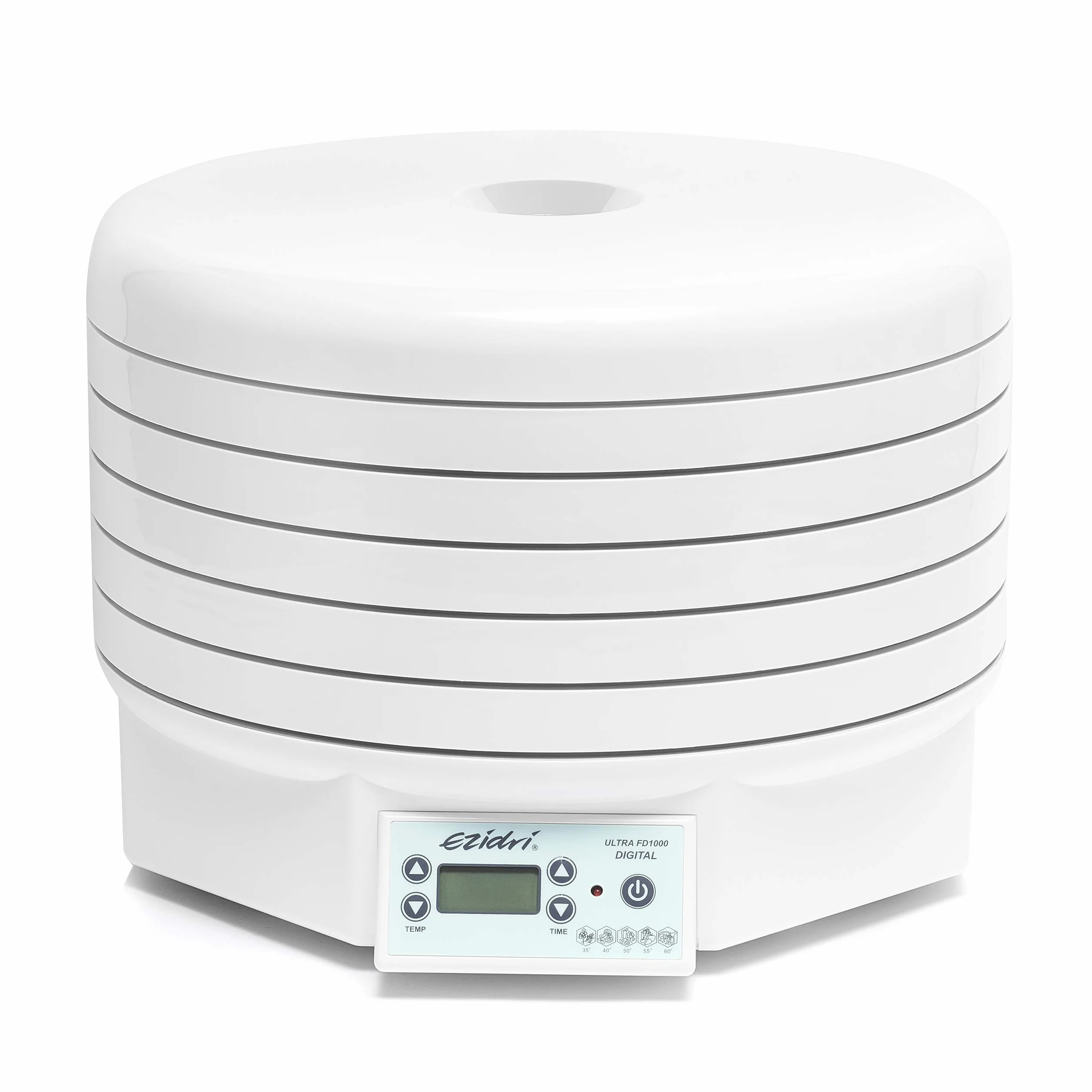 FD1000 Ultra Digital - Secador de Alimentos Ampliable a 30 Bandejas, Secado a Granel, Temporizador Digital, Ajustes de Temperatura (30-70°C)