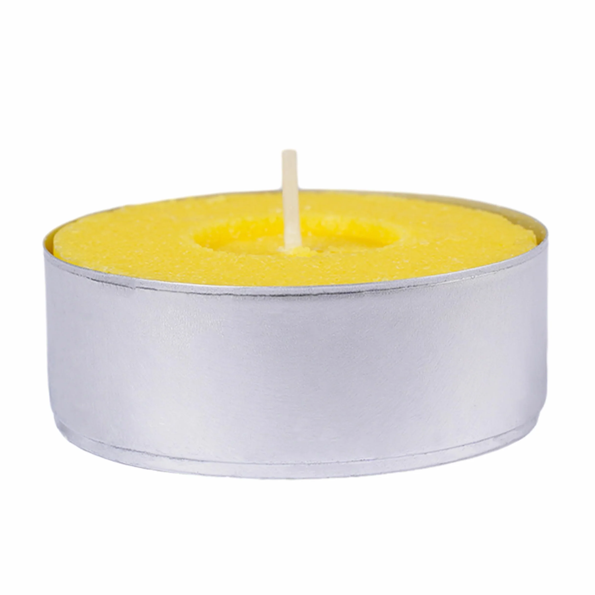 Pack de 24 Velas Aromáticas de Citronela para Exterior e Interior, Antimosquitos Naturales, Ideal para Jardín, Terraza, Barbacoas y Camping, Cera Vegetal, 60x60x20mm