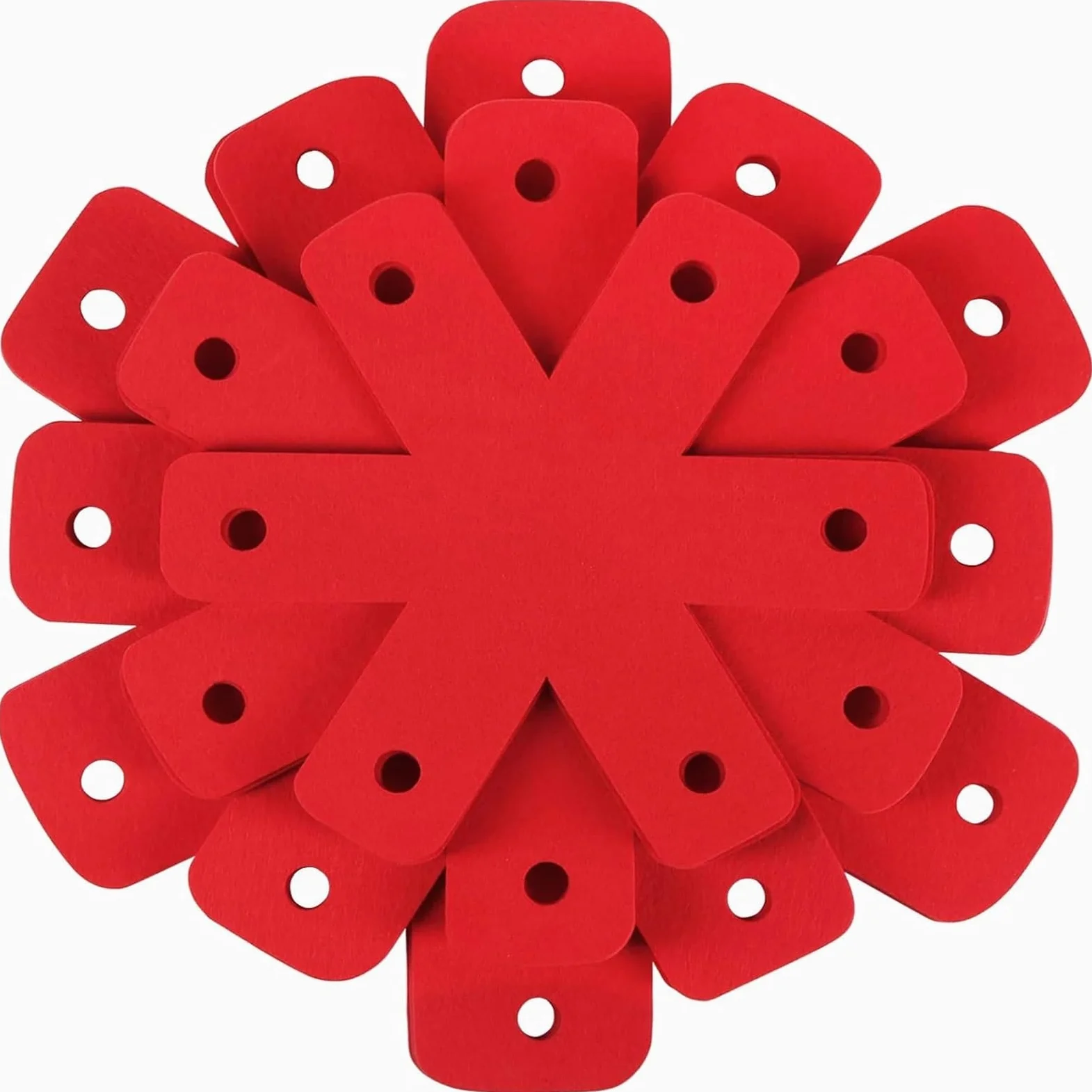 3 Protectores for ollas y sartenes, 5 tamaños Diferentes, de Rojos más Grandes Gruesos, separadores for Aislamiento vajilla para Ollas y Sartenes Calientes(38cmx38cm)