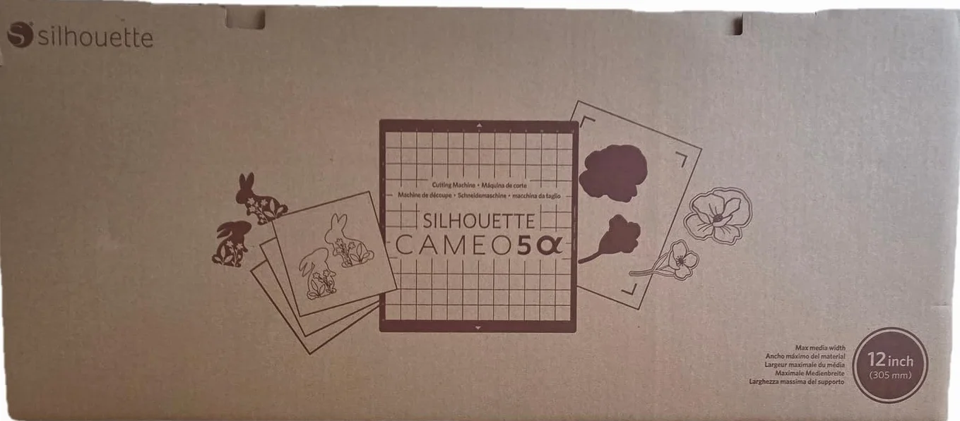 Silhouette CAMEO 5 Alpha, Máquina de Corte 30,5 cm, Negro Mate, Suministro de Arte y Manualidades