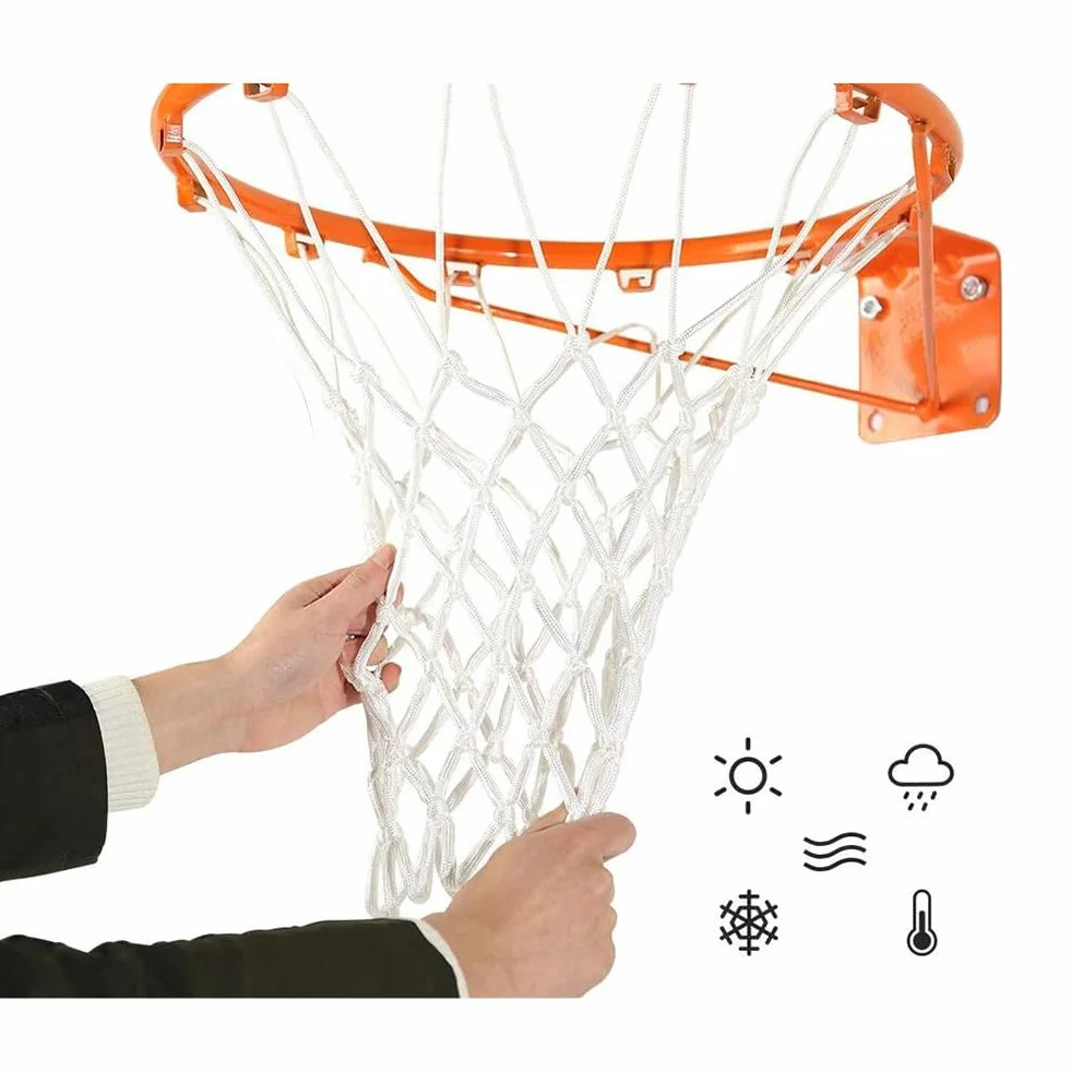 Red de Baloncesto Impermeable Tamaño Estándar para Canasta Interior y Exterior
