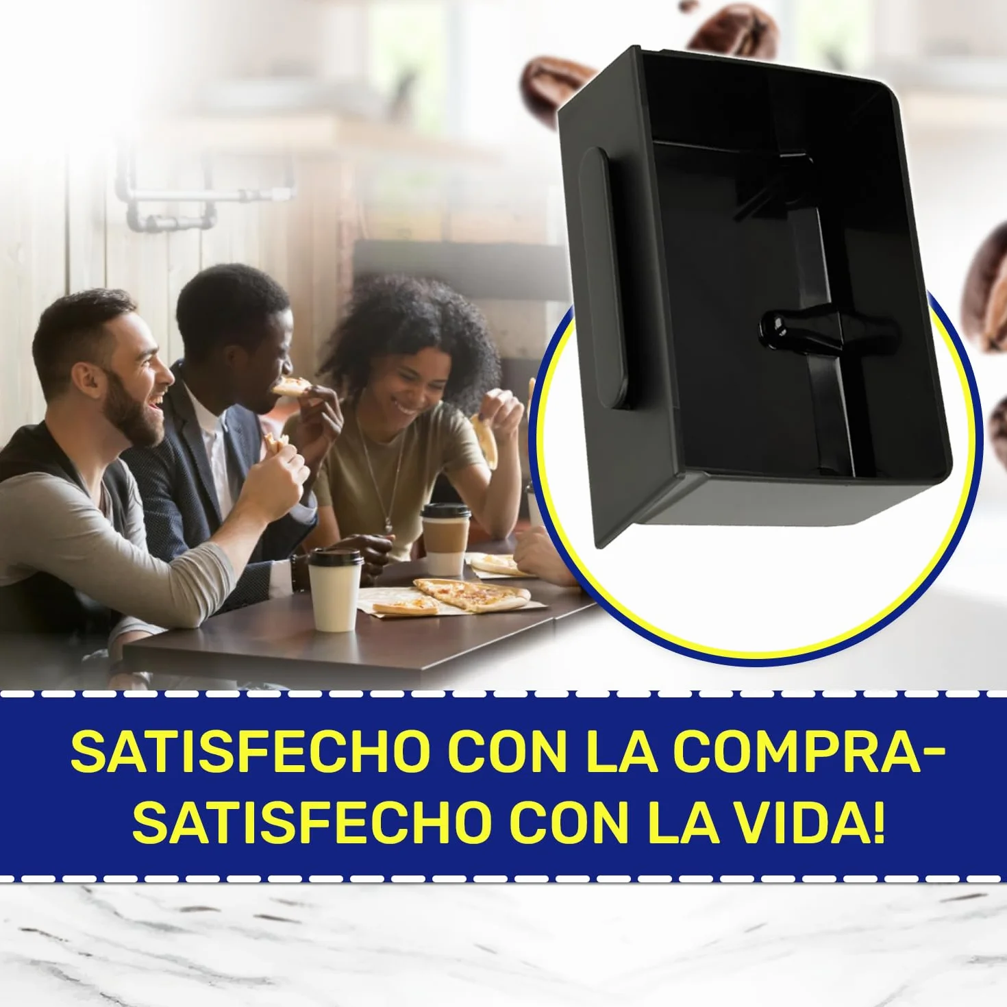 Interna Bandeja para Goteo de Cafetera Capsulas con Código Original FL306036 para DeLonghi para Nespresso Essenza Mini EN85 - Garantía de 10 Años - MONTERAL
