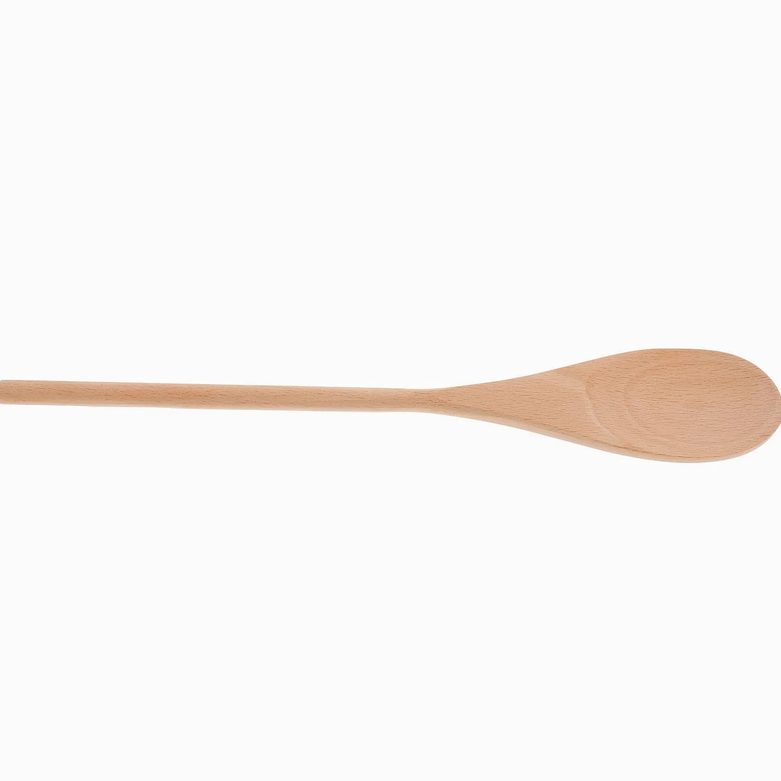 Juego de 24 Cucharas de Madera Mango Largo para Mezclar y Cocinar | Pintar, Diseño Blanco para DIY y Decoración, Utensilio Versátil, Tono Beige Natural