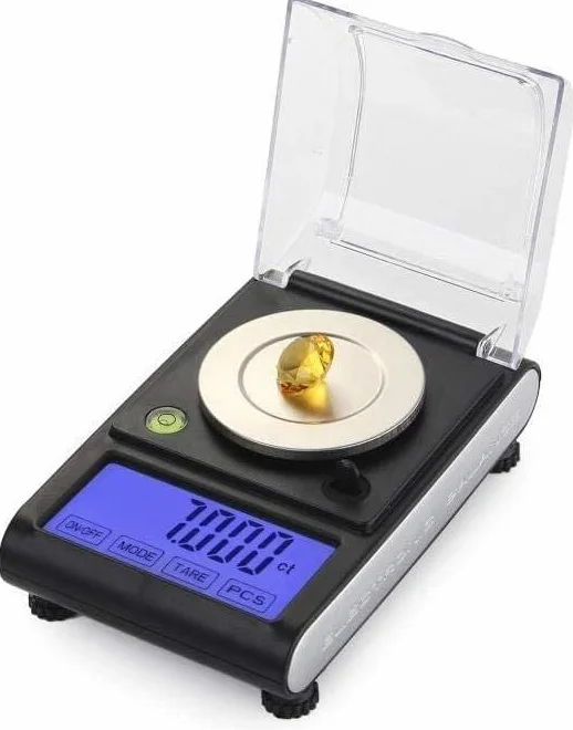 Báscula Digital precisa, báscula de joyería de precisión, balanza electrónica de Material con Pantalla táctil de 50G/0.001G