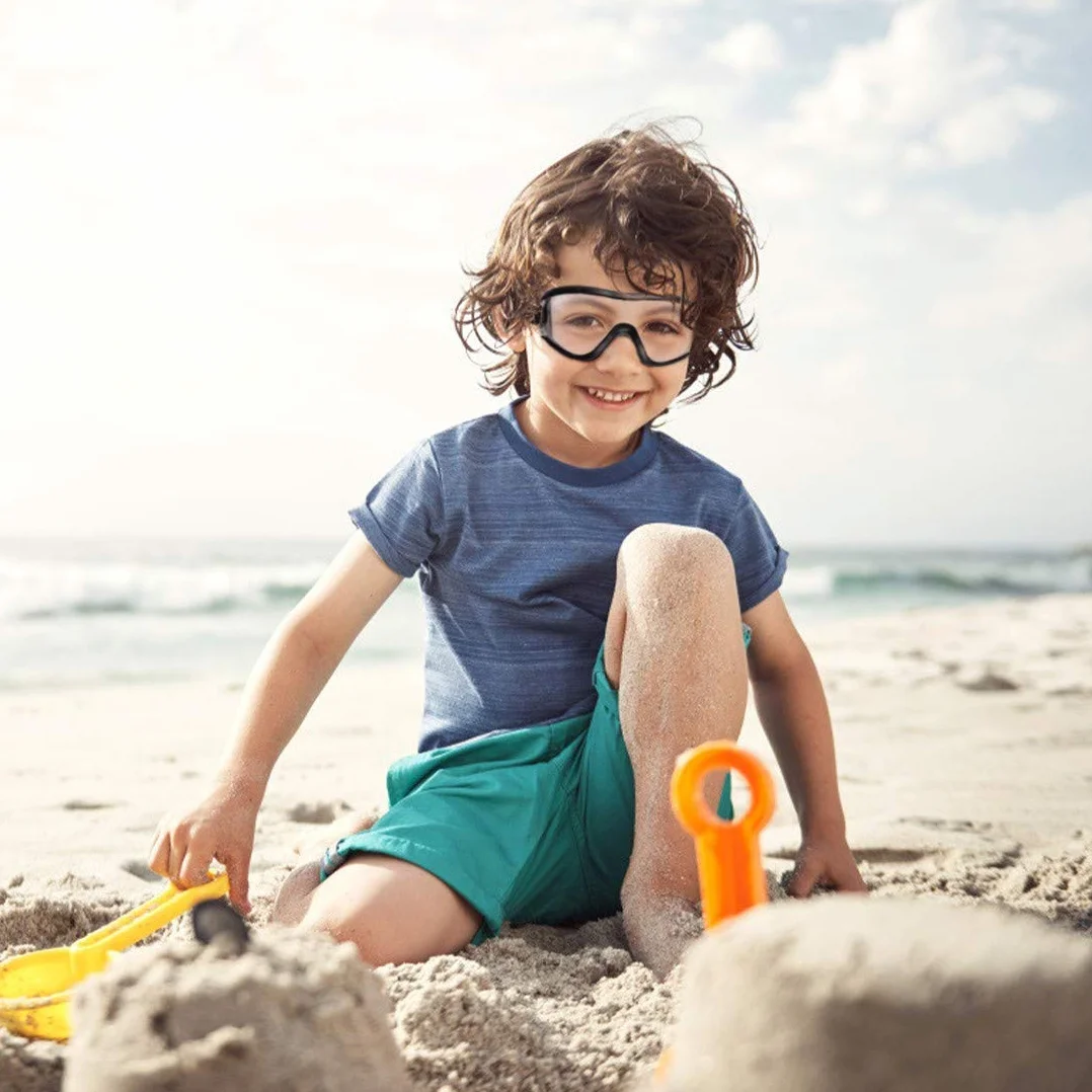 Gafas de seguridad para niños para Nerf Jugar, antigolpes, antivaho, correa ajustable, ajuste para 5-12 años