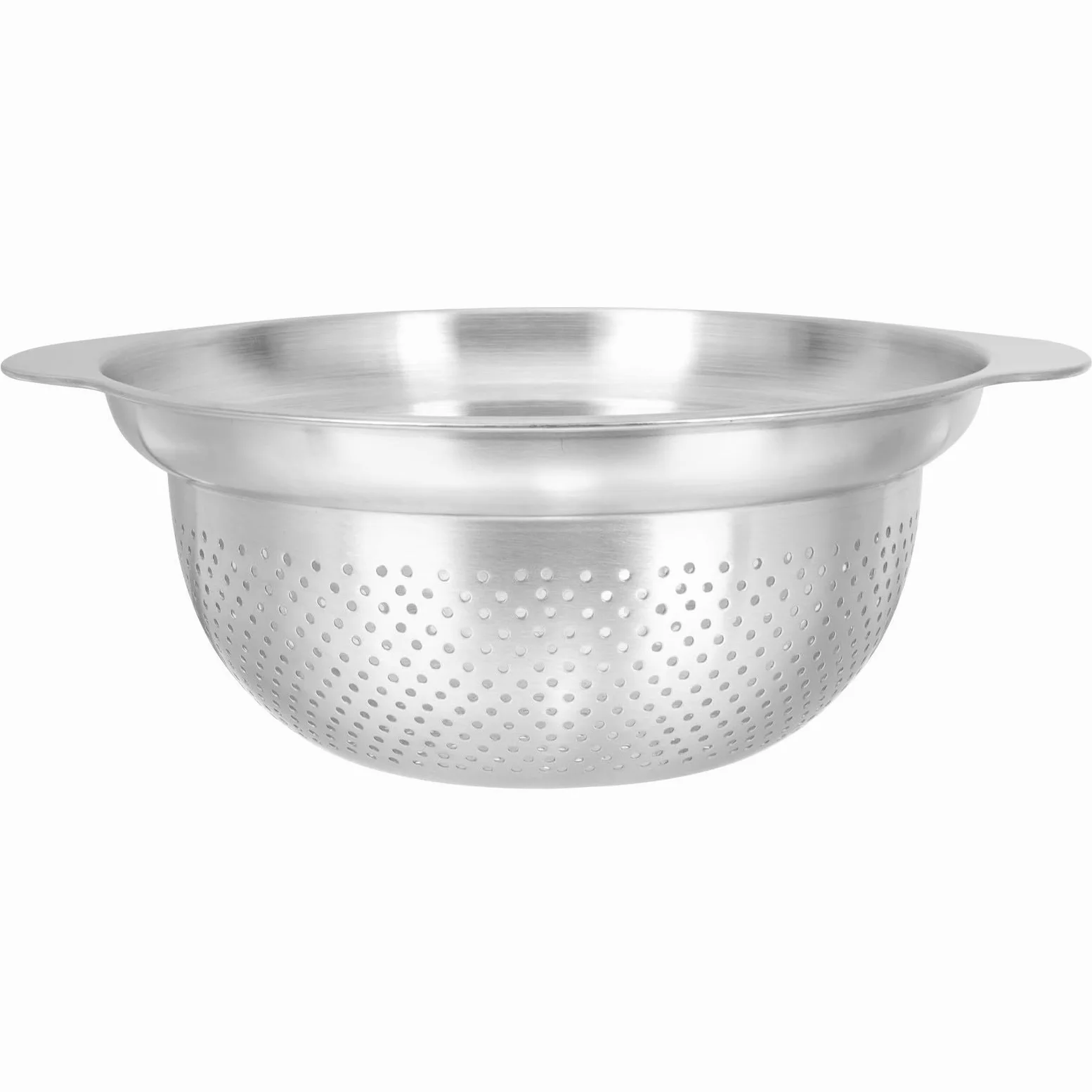 Colador de Cocina de Acero Inoxidable Plata, Cuenco Multiuso | Escurridor para Lavar y Drenar Agua, Cesta para Fideos y Arroz, Uso en Cocina y Frutas
