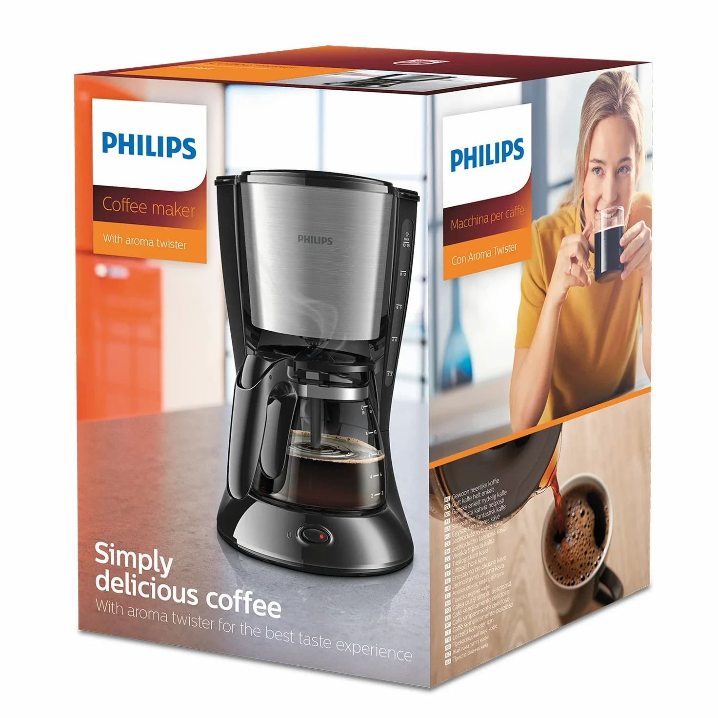 Philips Daily Colection HD7462/20 - Cafetera de filtro con capacidad para 10-15 tazas