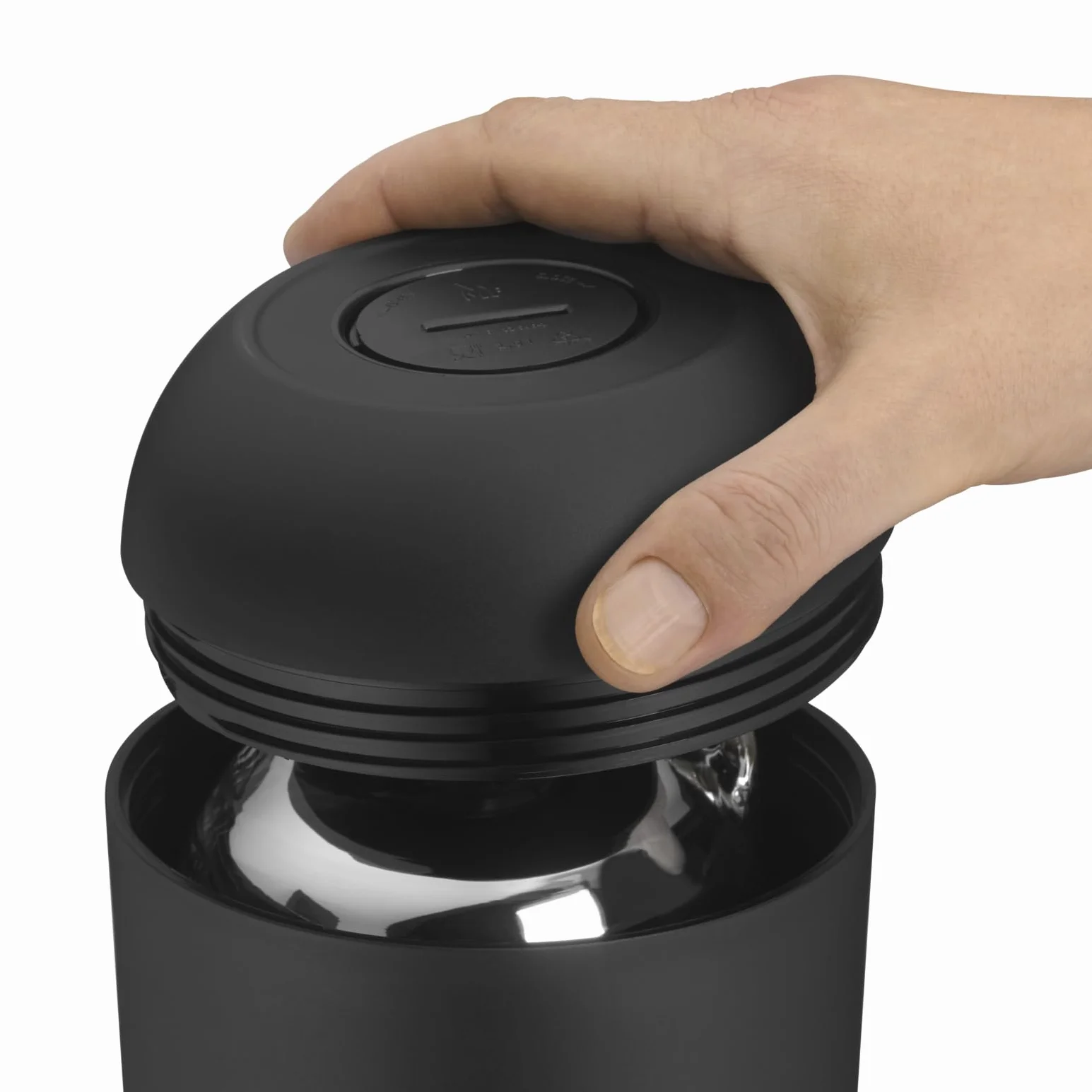 WMF Impulse - Jarra Térmica, 1L; Termo con mantimienot de Calor y frío Color Negro