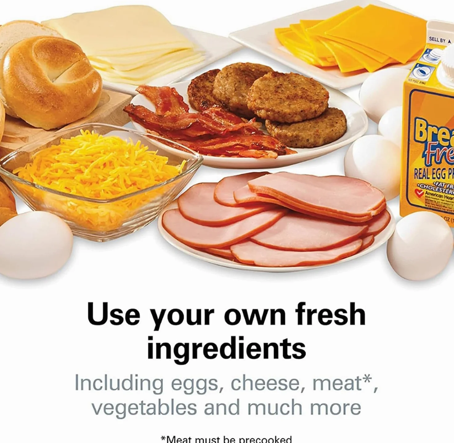 Prensacomercial para hamburguesas,sandwichera de desayuno doble con revestimiento antiadherente extraíble y lavable, completa en 5 minutos,para hacer un panini sándwich hamburguesa