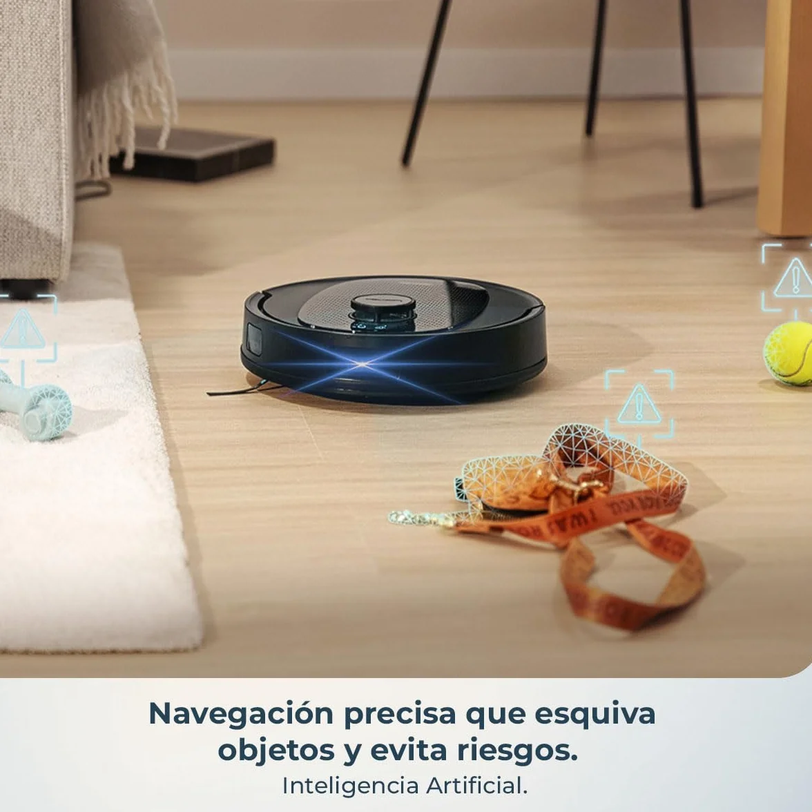 Cecotec Robot Aspirador y Friegasuelos con Base de Autovaciado e IA Conga Y80 X-Treme. Navegación Láser e Inteligencia Artificial, 13000Pa, Base de 2.5L, Autonomía hasta 220m², Control App 3.0