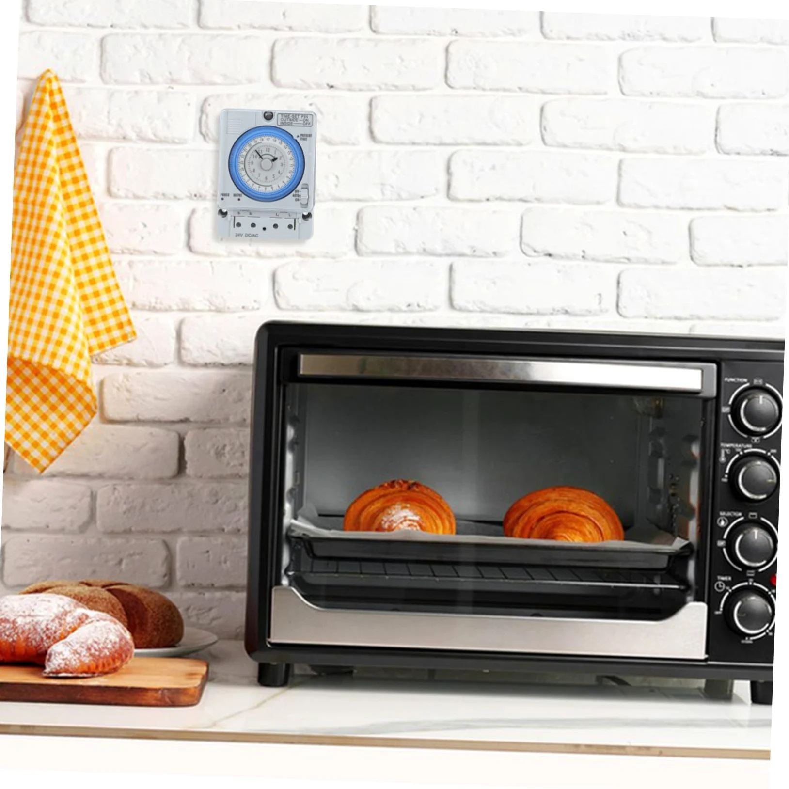 Temporizador Mecánico de Cocina Blanco Pc, Cuenta Regresiva Analógica | Uso Sencillo y Portátil, Diseño Simple, para Hornear y Preparar Pancakes Estilo Aleatorio