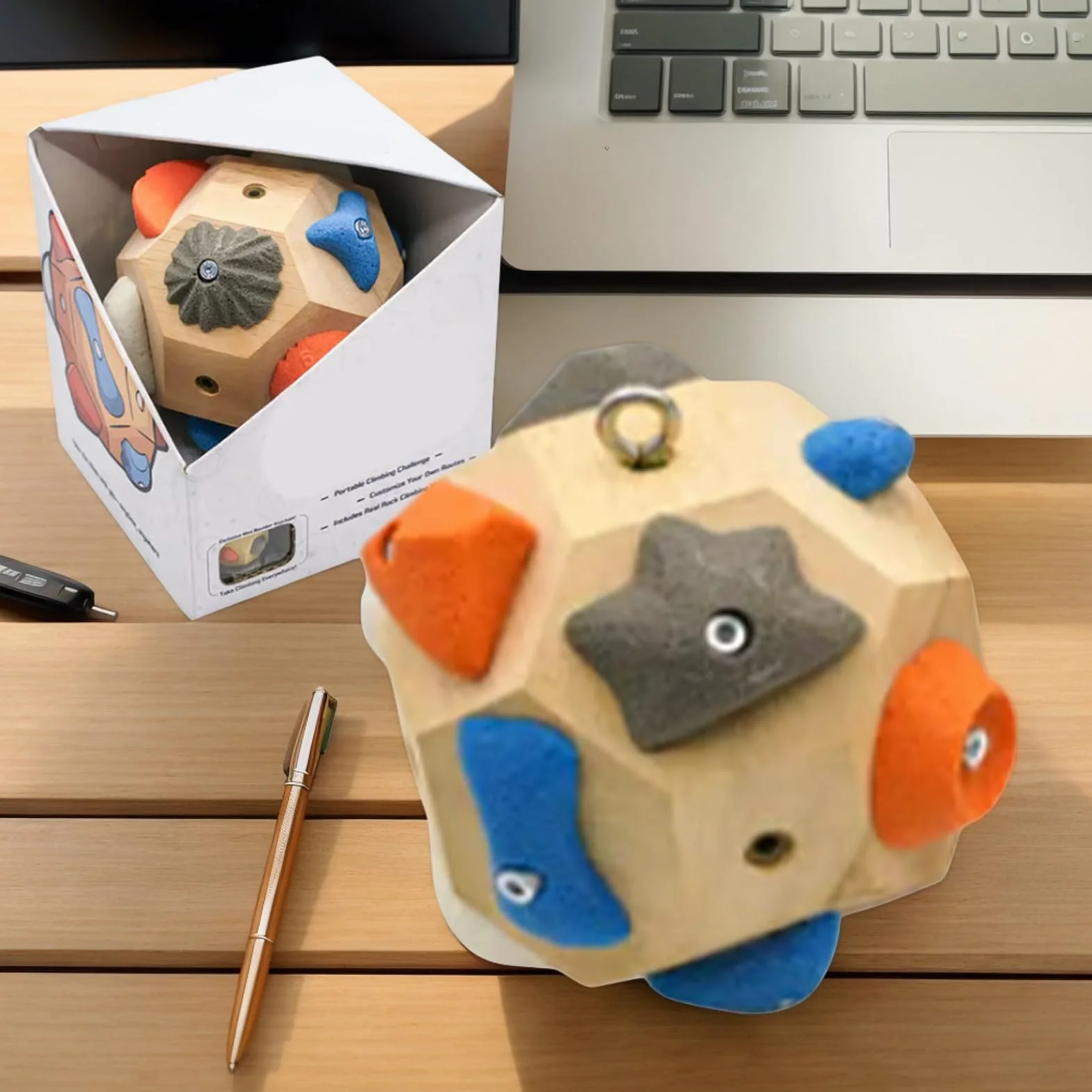 Bloque Boulder Hecho a Mano Bola Escalada 3D Entrenamiento Fuerza Dedos Regalo