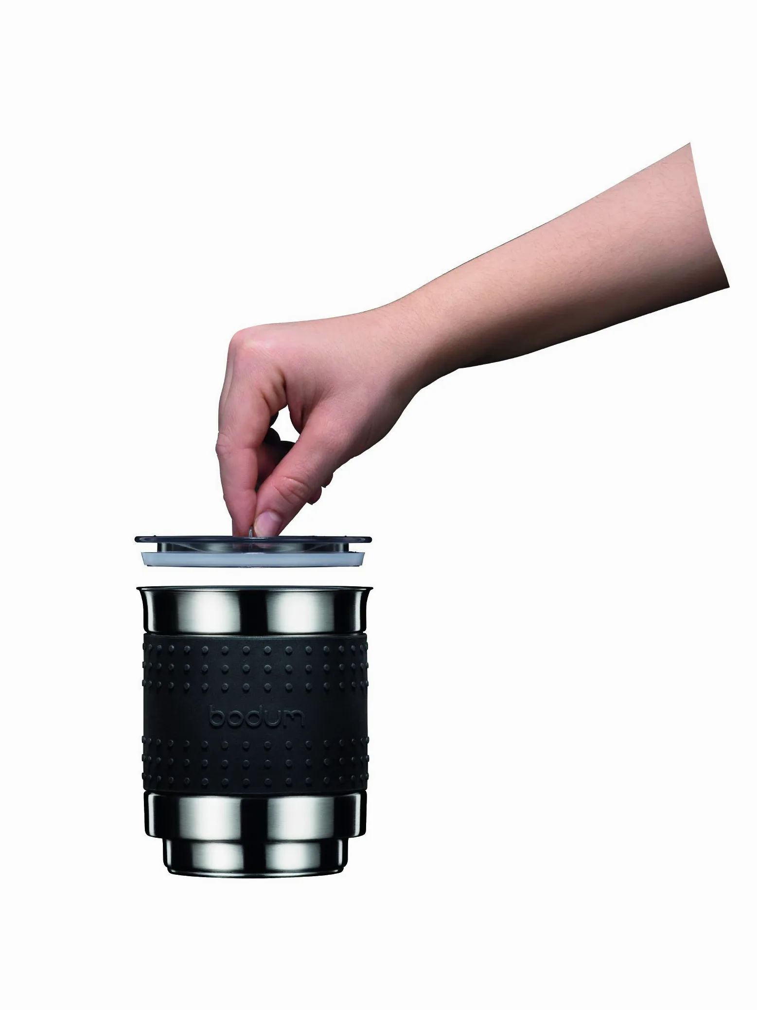 Bodum Bistro Electric Espumador de leche, 13 onzas, negro