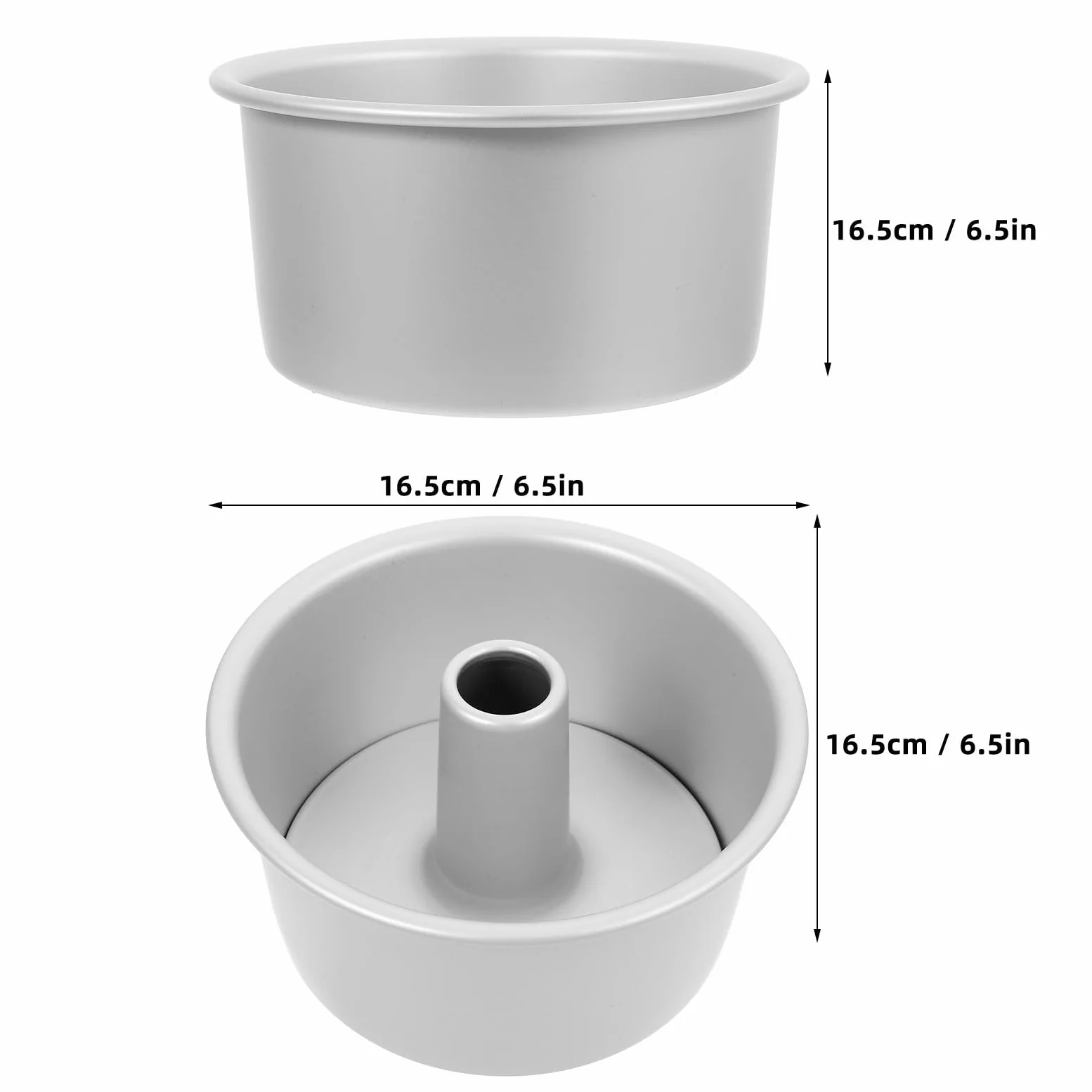 Balacoo Molde de Tarta Redondo Base Desmontable de Aleación de Aluminio, Molde para Hornear Pasteles Resistente al Horno Adecuado para Uso en Casa y Pastelería